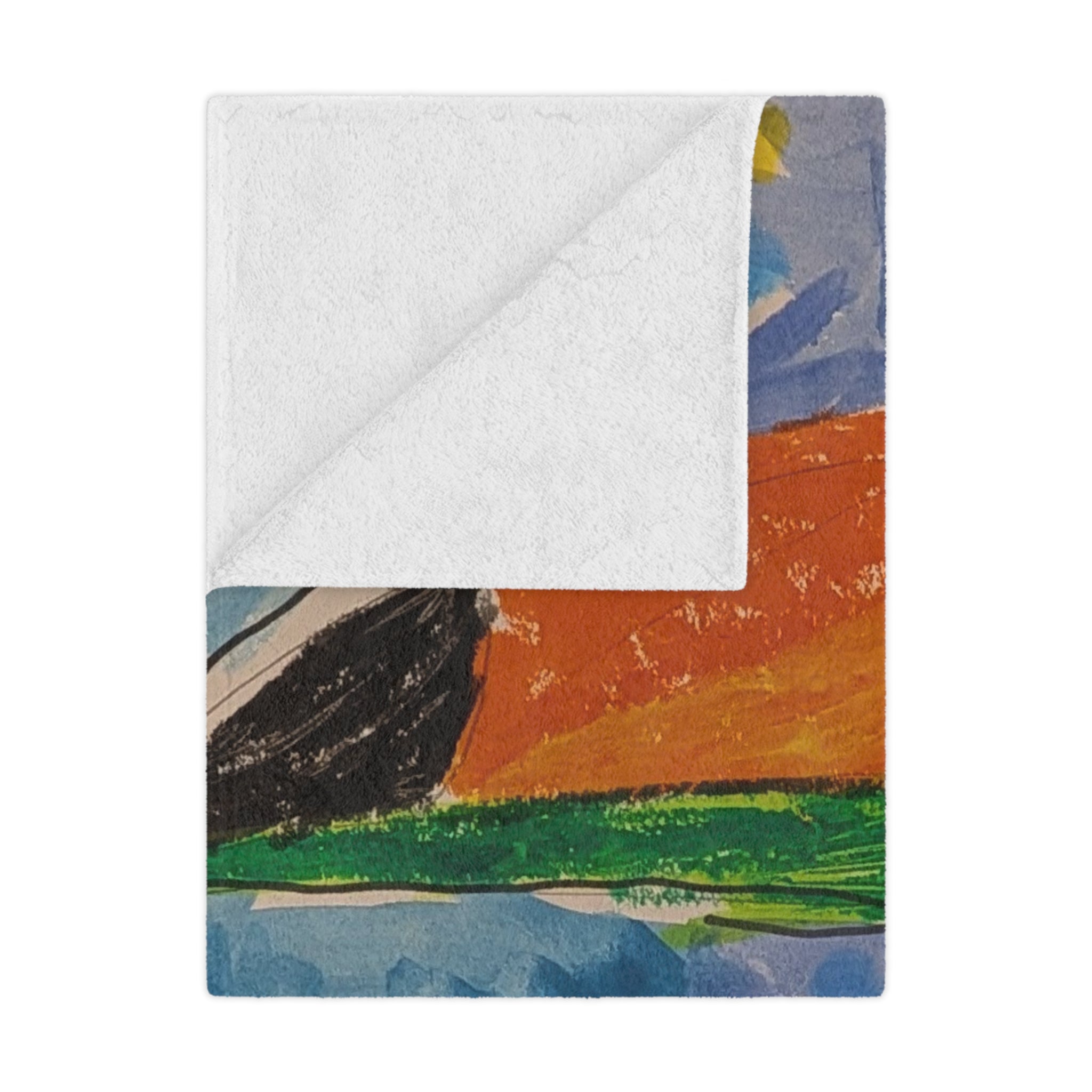 Toucan Art Minky Blanket — Colorful Tropical Bird Throw for Kids & Nature Lovers
