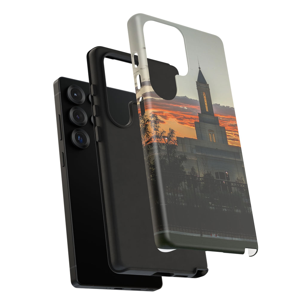 Grand Junction, CO Temple Sunset Phone Case — Protective Tough Case with Scenic Sunset Temple Design