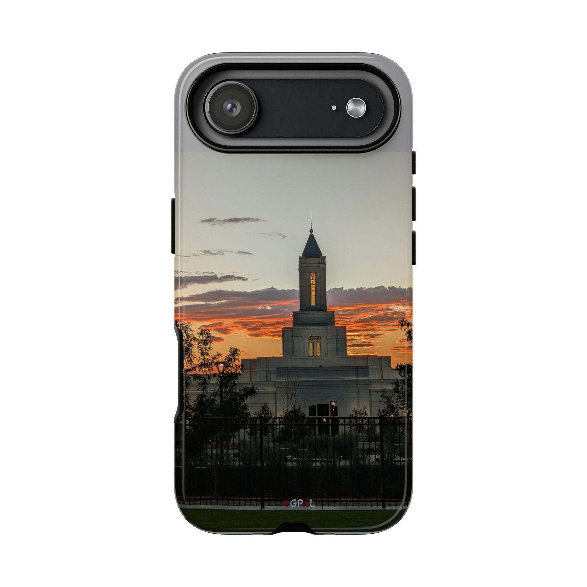 Grand Junction, CO Temple Sunset Phone Case — Protective Tough Case with Dramatic Sunset Photography