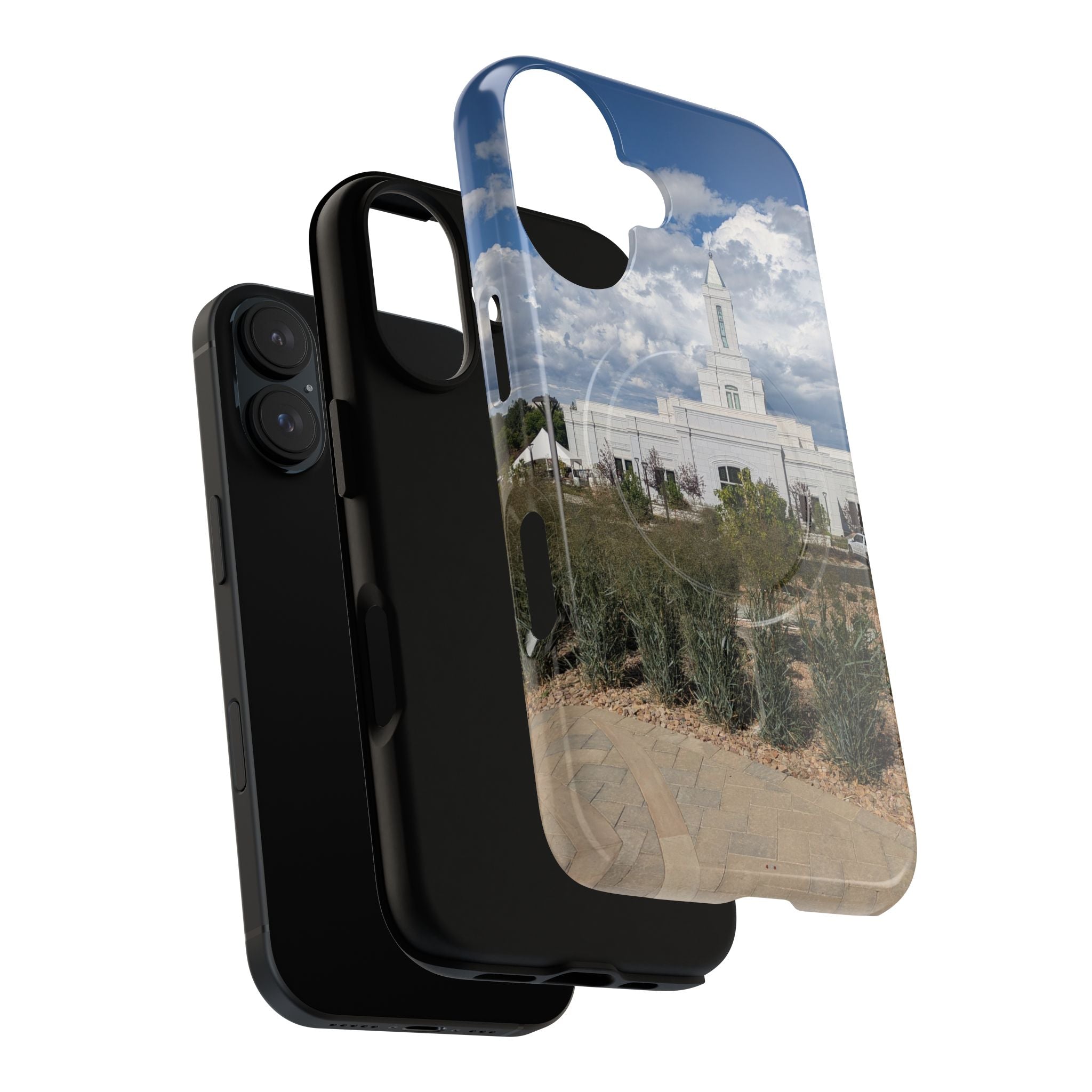 Grand Junction, CO Temple Photo Tough Magnetic Phone Case — LDS Church Landscape Design