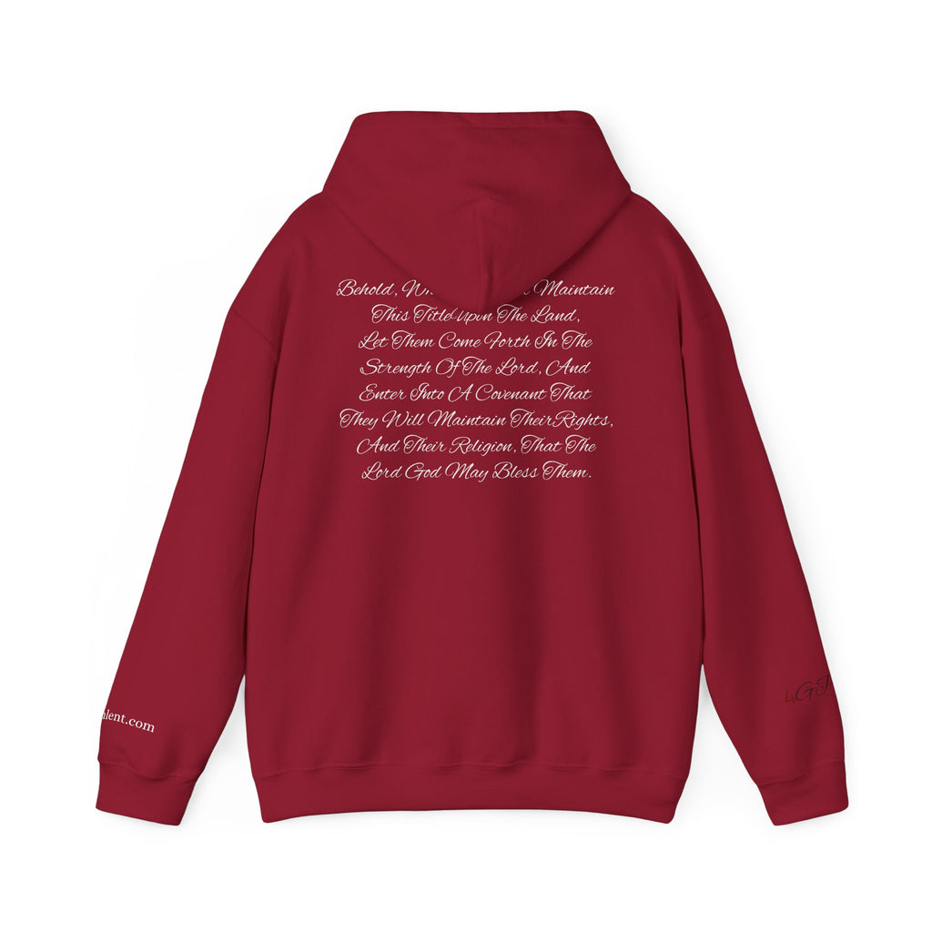 Copy of American Flag  Title Of Liberty Hoodie | Distressed Stars Stripes Graphic