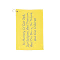 Memorial Prayer Golf Towel — In Memory of Our God, Religion & Freedom