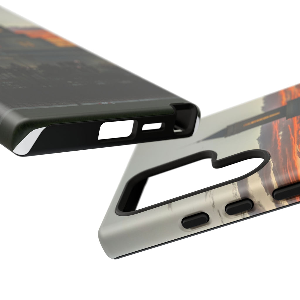 Grand Junction, CO Temple Sunset Phone Case — Protective Tough Case with Scenic Sunset Temple Design
