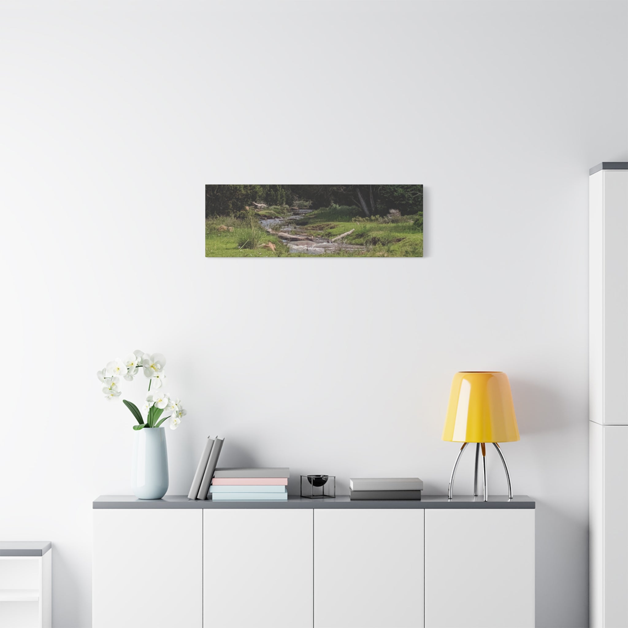 River Meadow Canvas Print — Tranquil Nature Wall Art