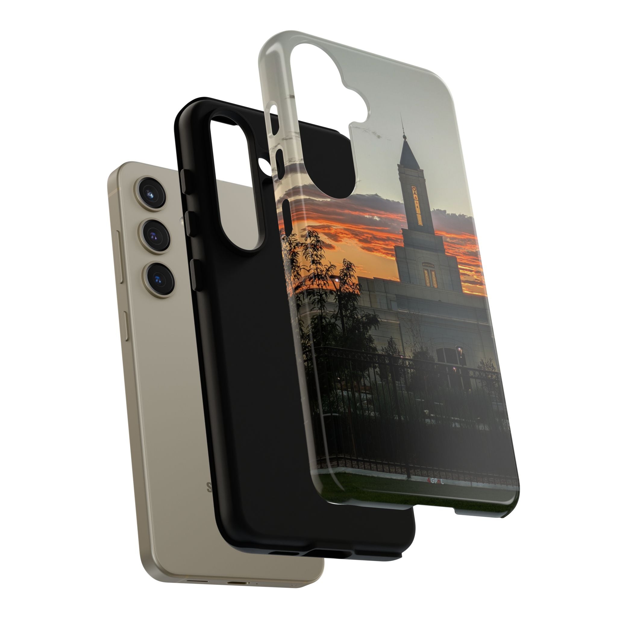 Grand Junction, CO Temple Sunset Phone Case — Protective Tough Case with Scenic Sunset Temple Design