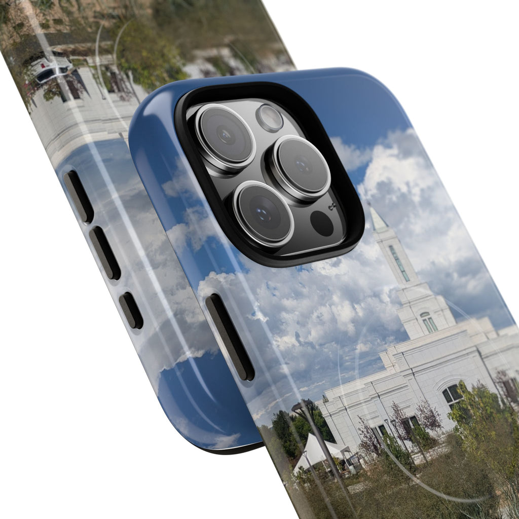 Grand Junction, CO Temple Photo Tough Magnetic Phone Case — LDS Church Landscape Design
