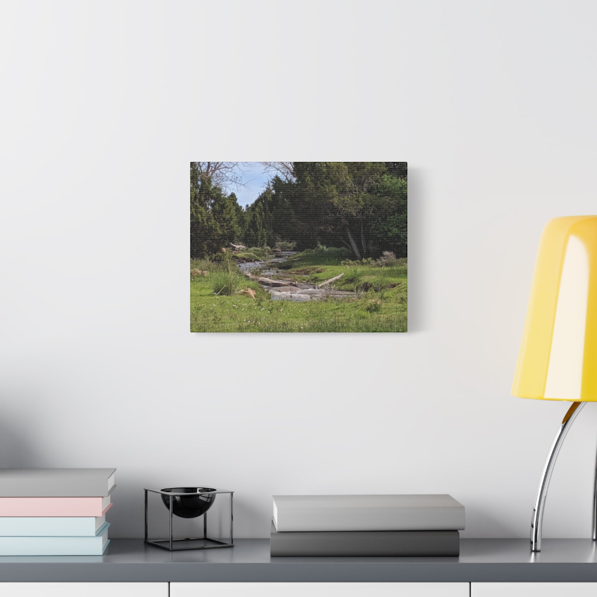 River Meadow Canvas Print — Tranquil Nature Wall Art