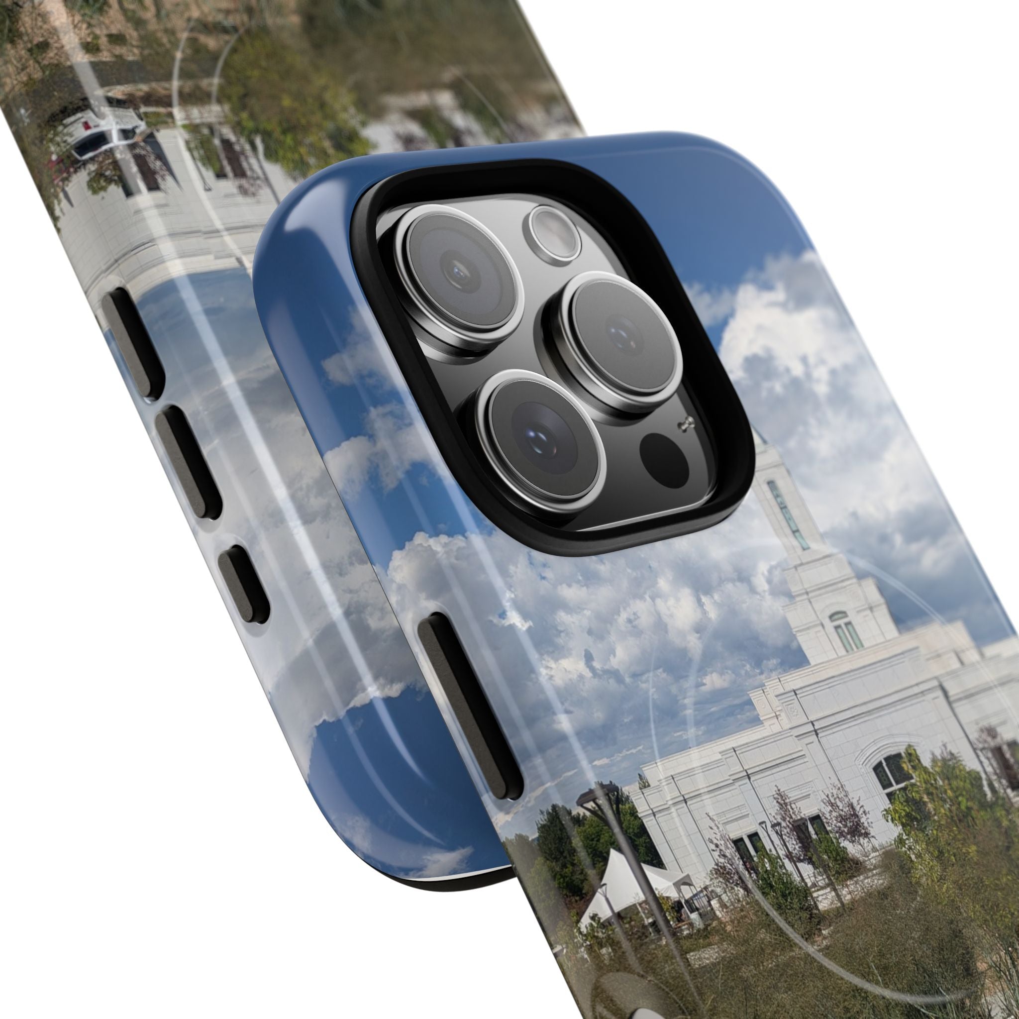 Grand Junction, CO Temple Photo Tough Magnetic Phone Case — LDS Church Landscape Design