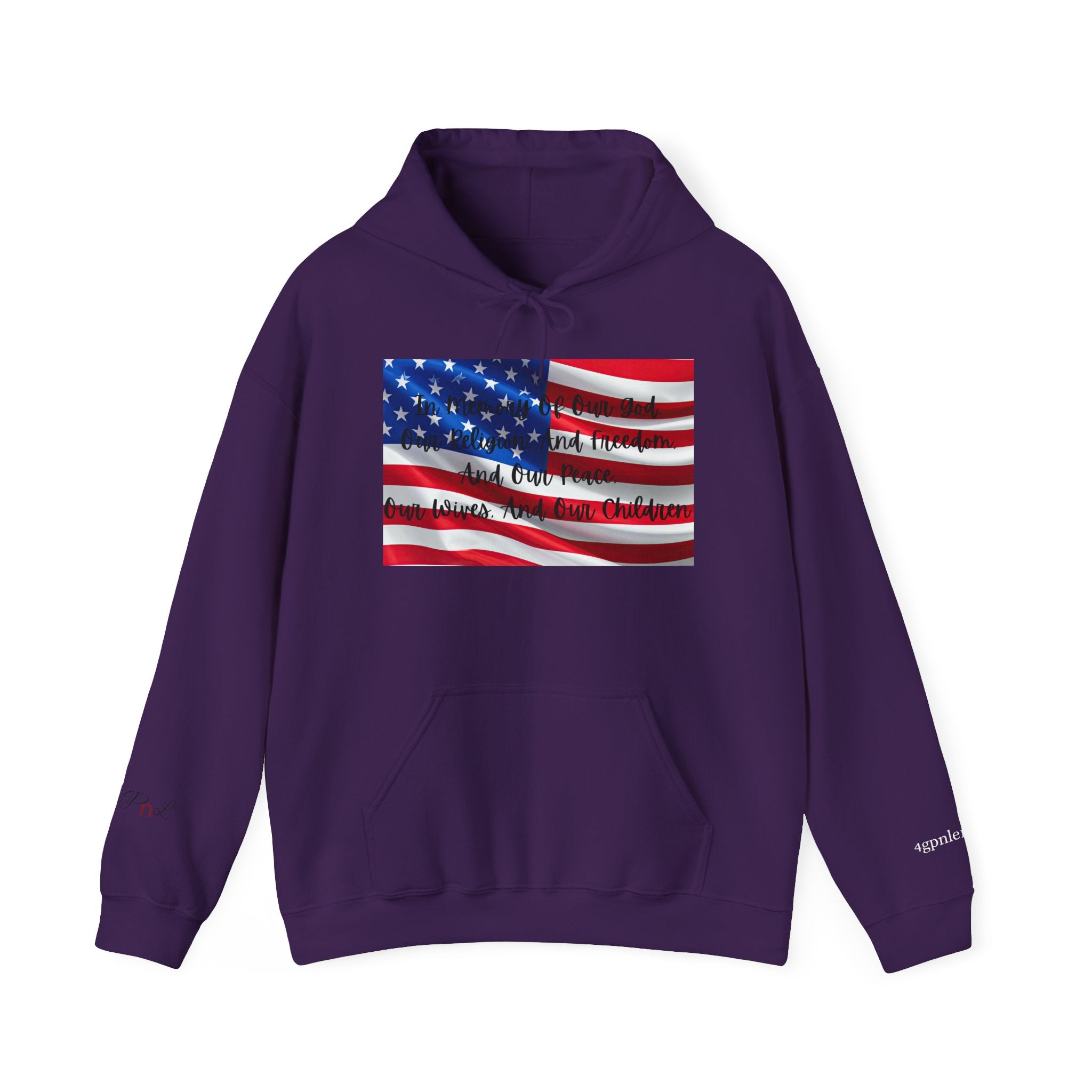 Copy of American Flag  Title Of Liberty Hoodie | Distressed Stars Stripes Graphic