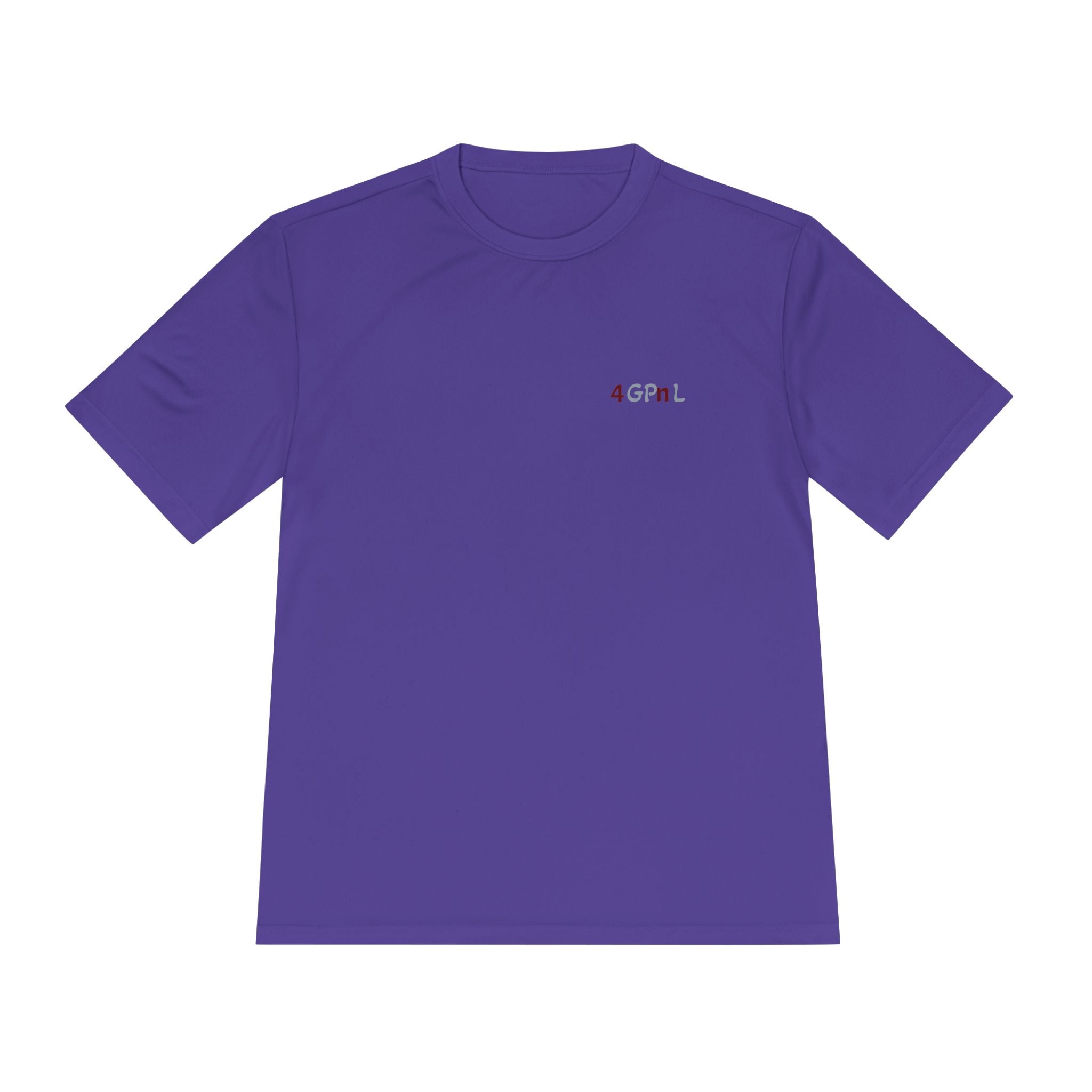 4GPnL "Title of Liberty" Flag Graphic Moisture-Wicking Tee — Inspirational Script Back Print