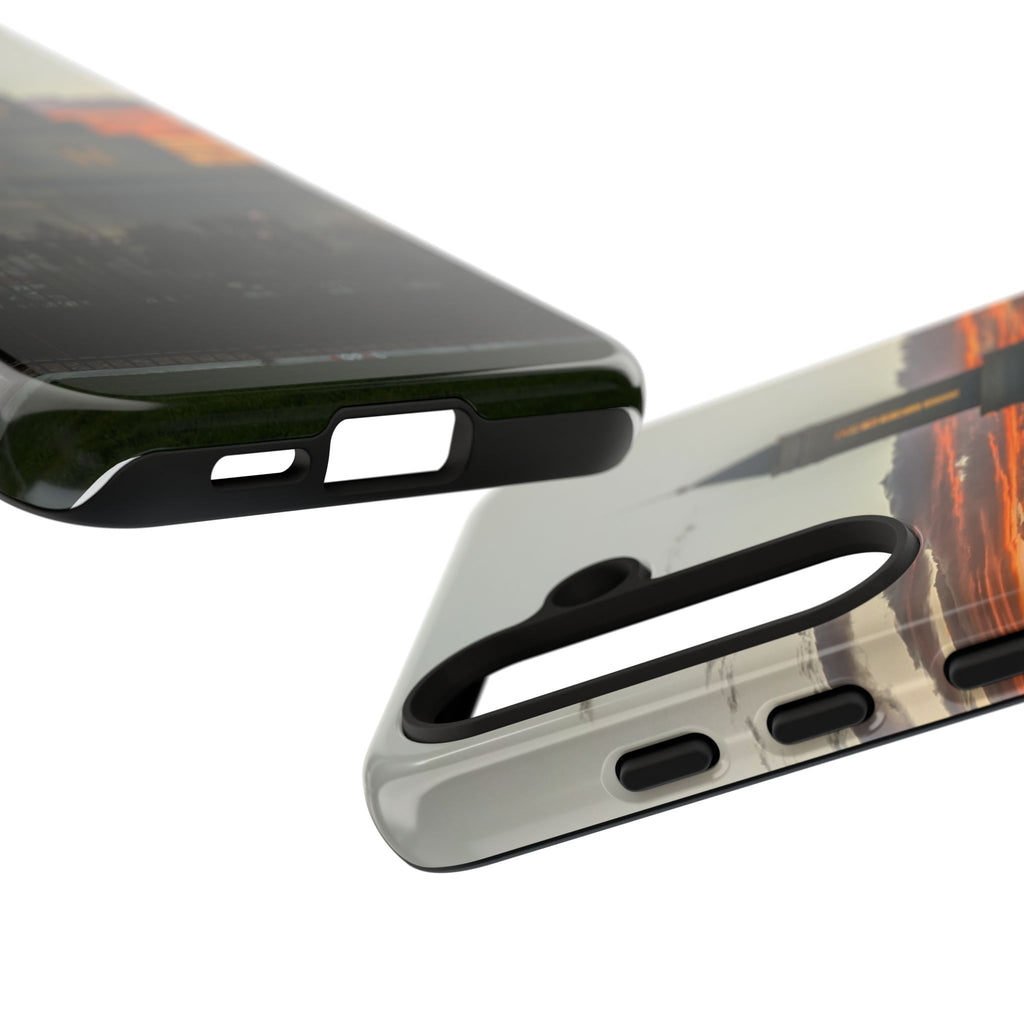 Grand Junction, CO Temple Sunset Phone Case — Protective Tough Case with Scenic Sunset Temple Design