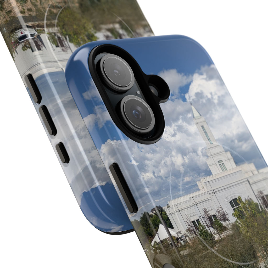 Grand Junction, CO Temple Photo Tough Magnetic Phone Case — LDS Church Landscape Design