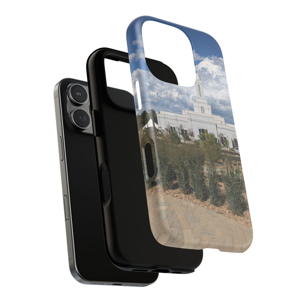 Grand Junction, CO Temple Photo Tough Magnetic Phone Case — LDS Church Landscape Design