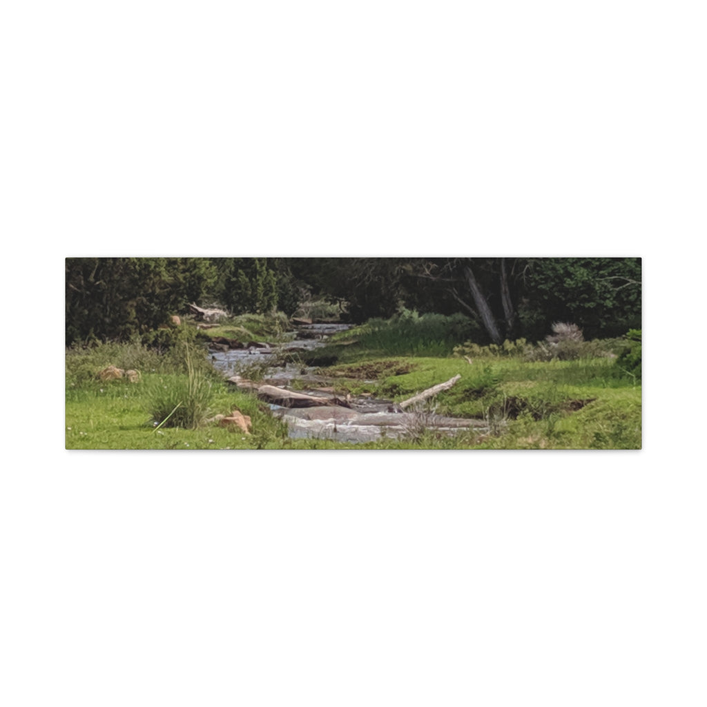 River Meadow Canvas Print — Tranquil Nature Wall Art