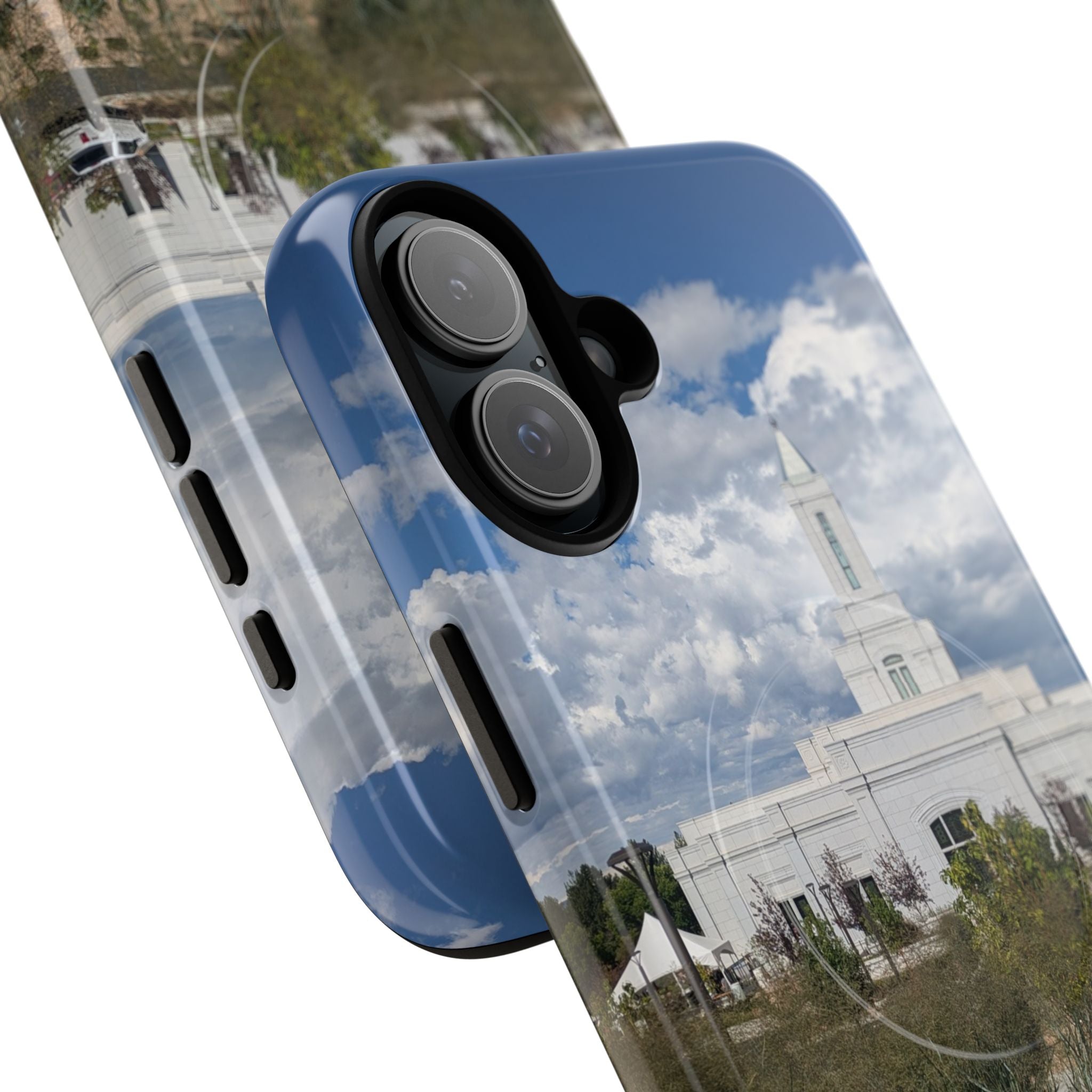 Grand Junction, CO Temple Photo Tough Magnetic Phone Case — LDS Church Landscape Design