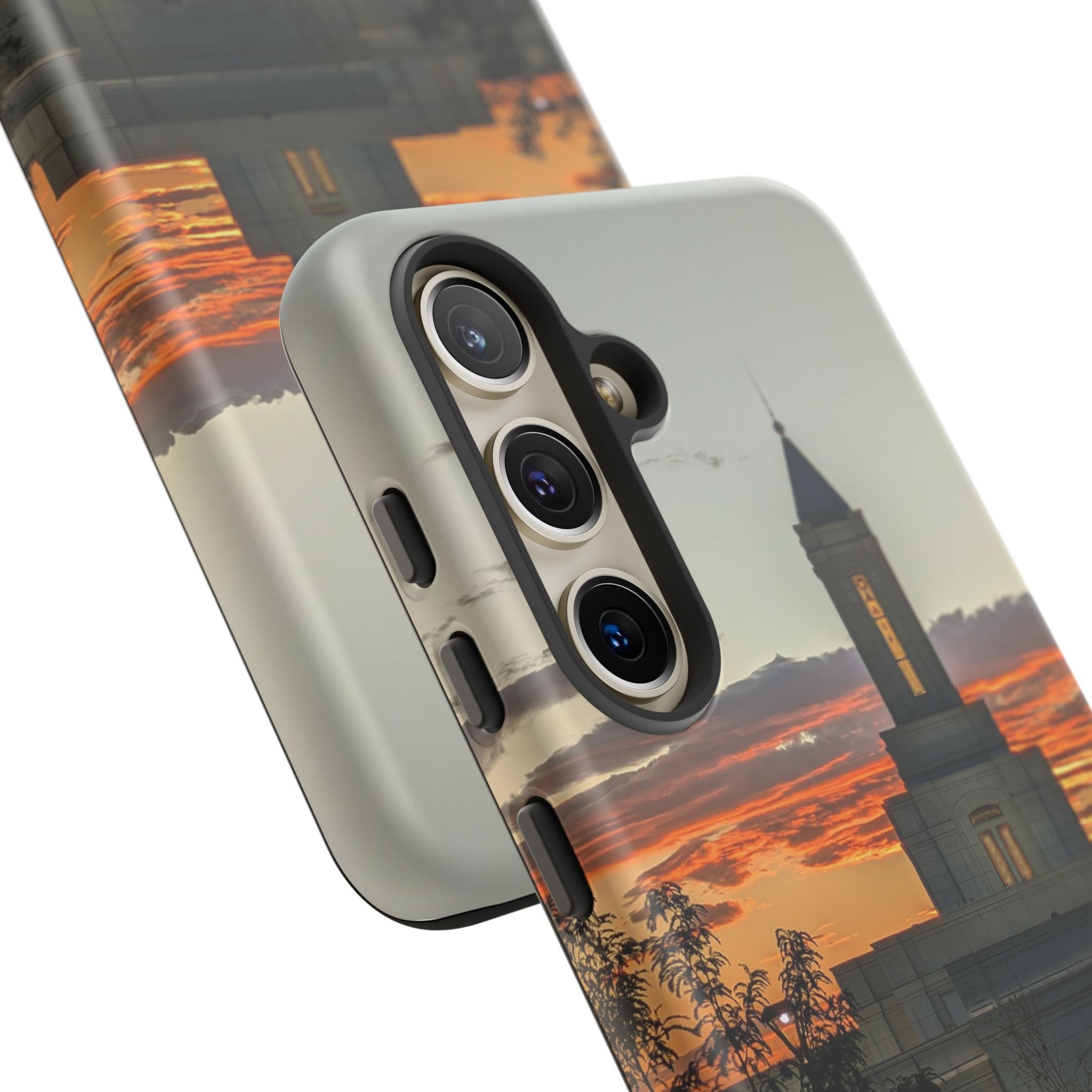 Grand Junction, CO Temple Sunset Phone Case — Protective Tough Case with Scenic Sunset Temple Design