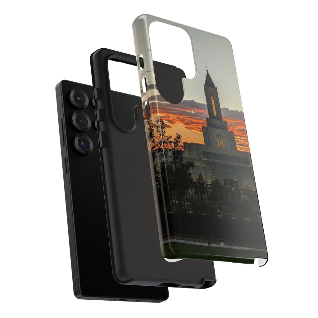 Grand Junction, CO Temple Sunset Phone Case — Protective Tough Case with Scenic Sunset Temple Design