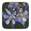 Floral Columbine Car Sun Shade — Blue Wildflower Windshield Protector