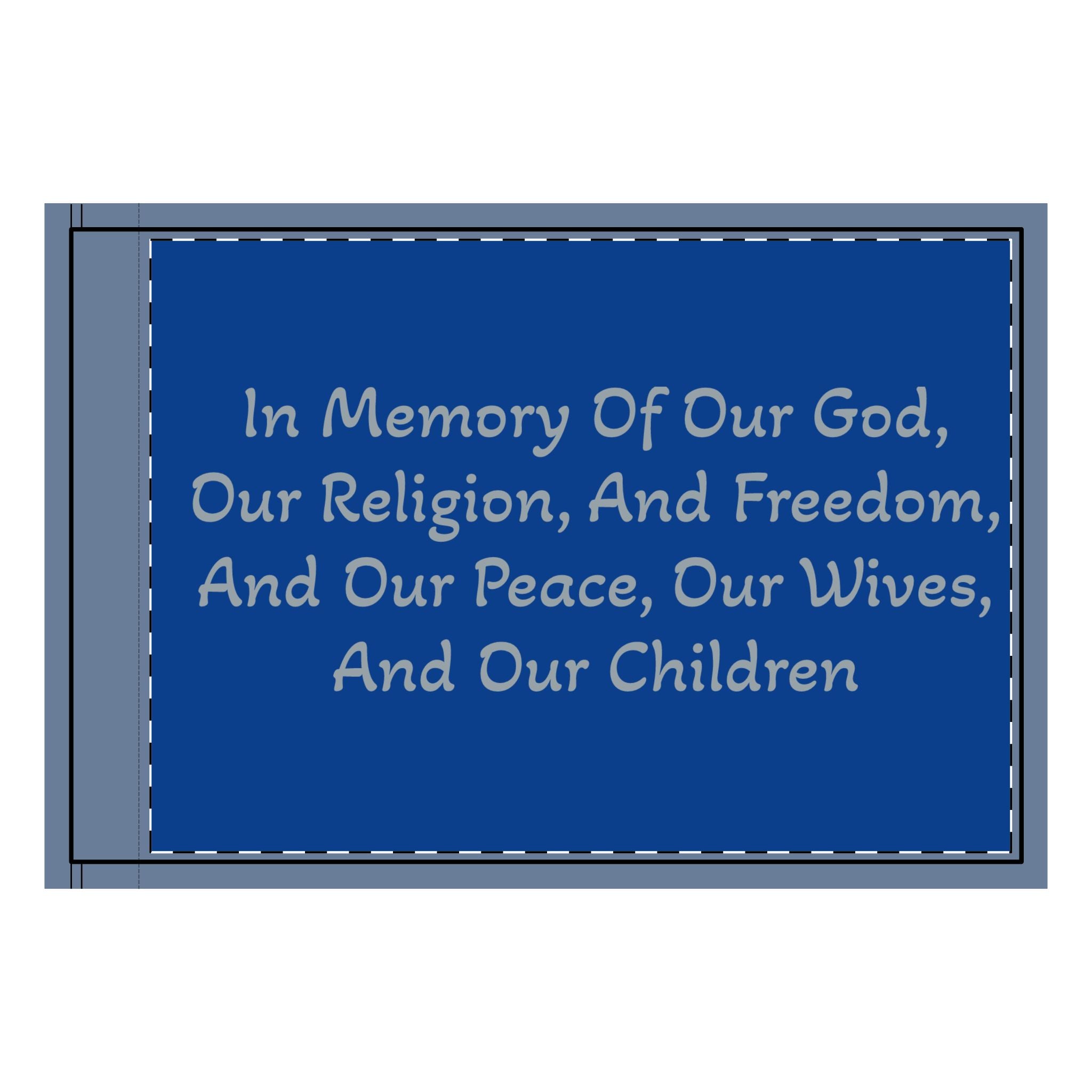 Captain Moroni's "Title of Liberty" Memorial Tribute Double-Sided Flag
