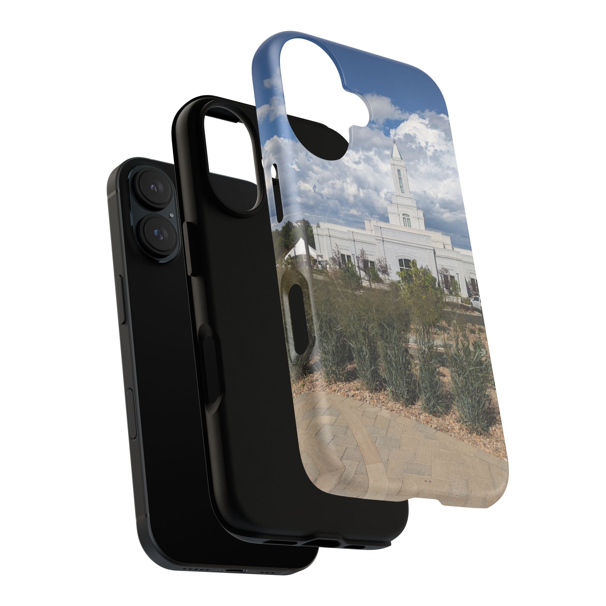Grand Junction, CO Temple Photo Tough Magnetic Phone Case — LDS Church Landscape Design