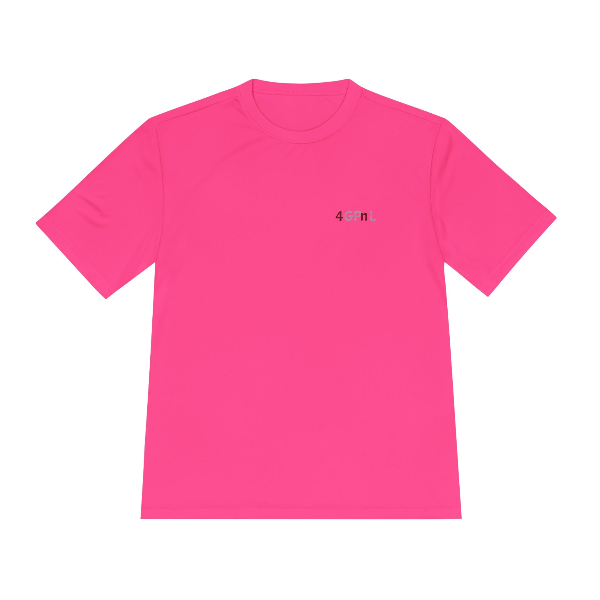 4GPnL "Title of Liberty" Flag Graphic Moisture-Wicking Tee — Inspirational Script Back Print