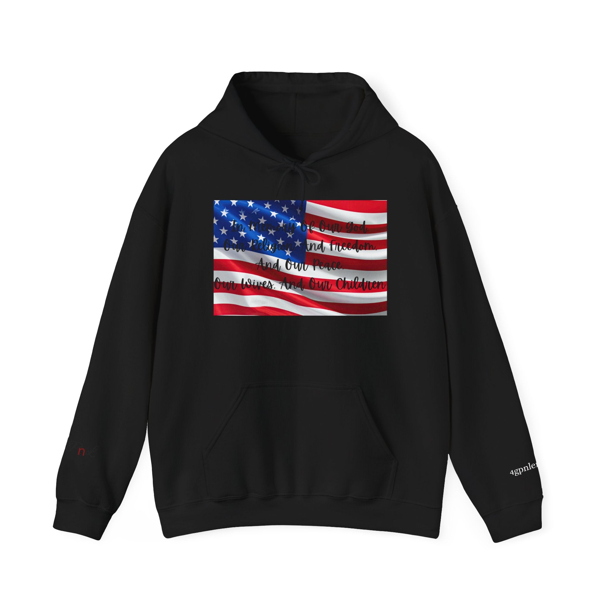 Copy of American Flag  Title Of Liberty Hoodie | Distressed Stars Stripes Graphic