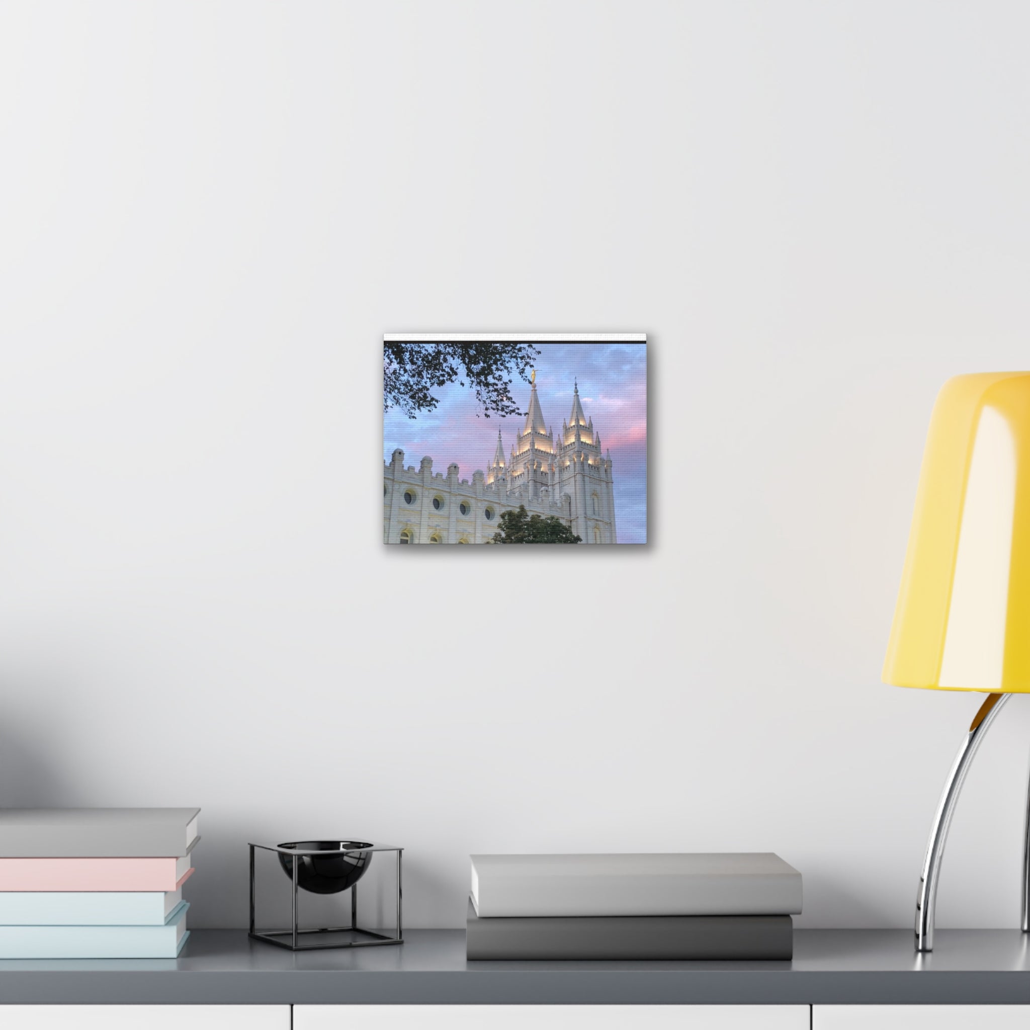 Salt Lake Temple Sunset Canvas Print