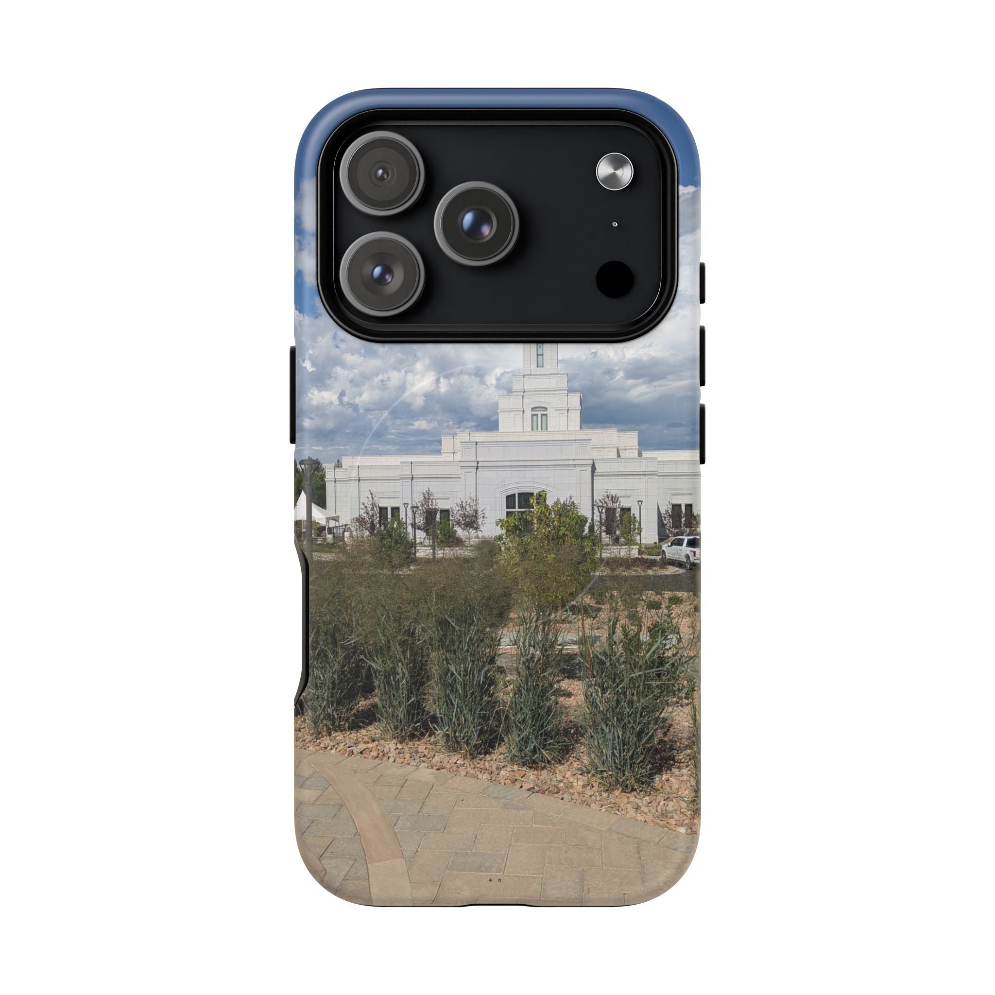 Grand Junction, CO Temple Photo Tough Magnetic Phone Case — LDS Church Landscape Design