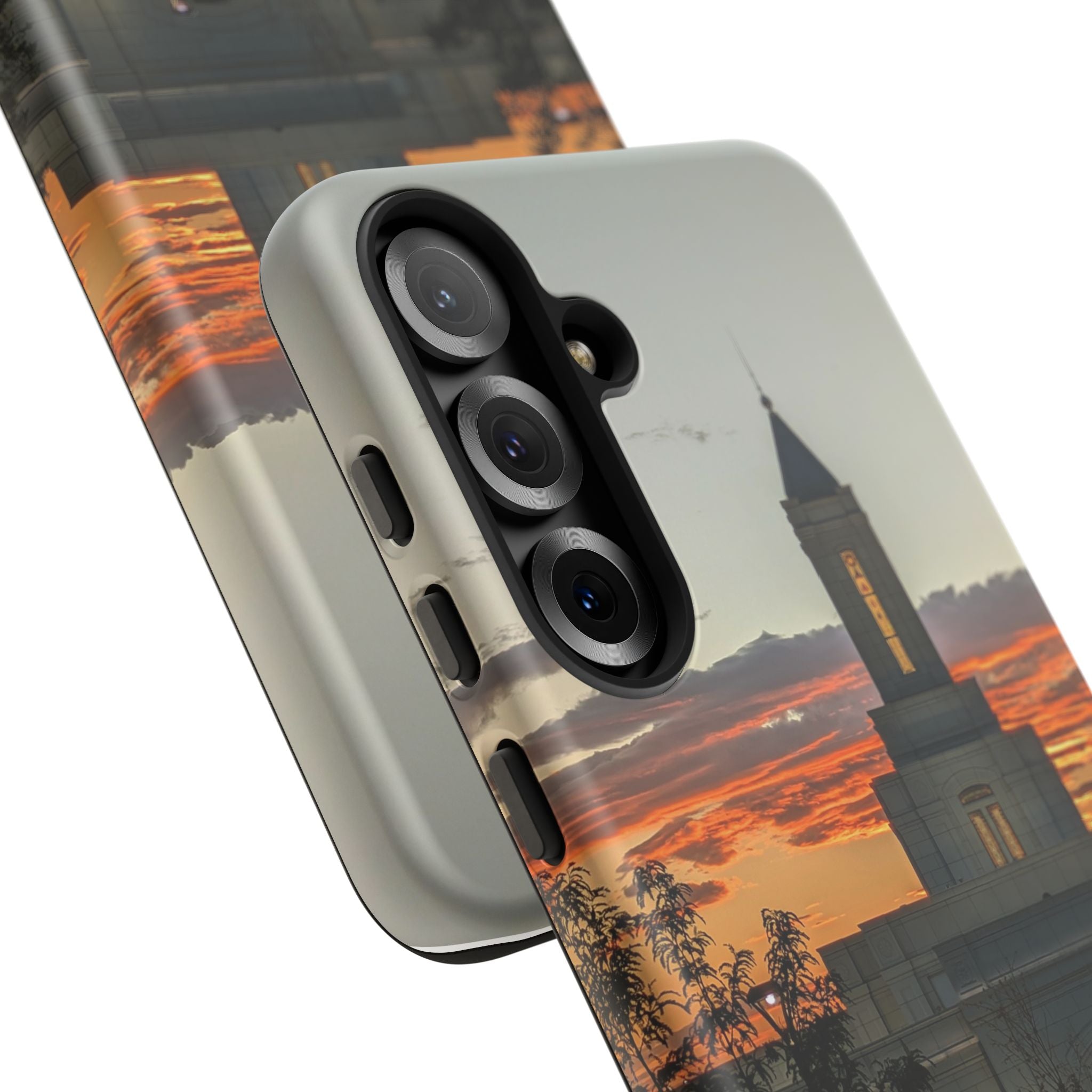 Grand Junction, CO Temple Sunset Phone Case — Protective Tough Case with Scenic Sunset Temple Design