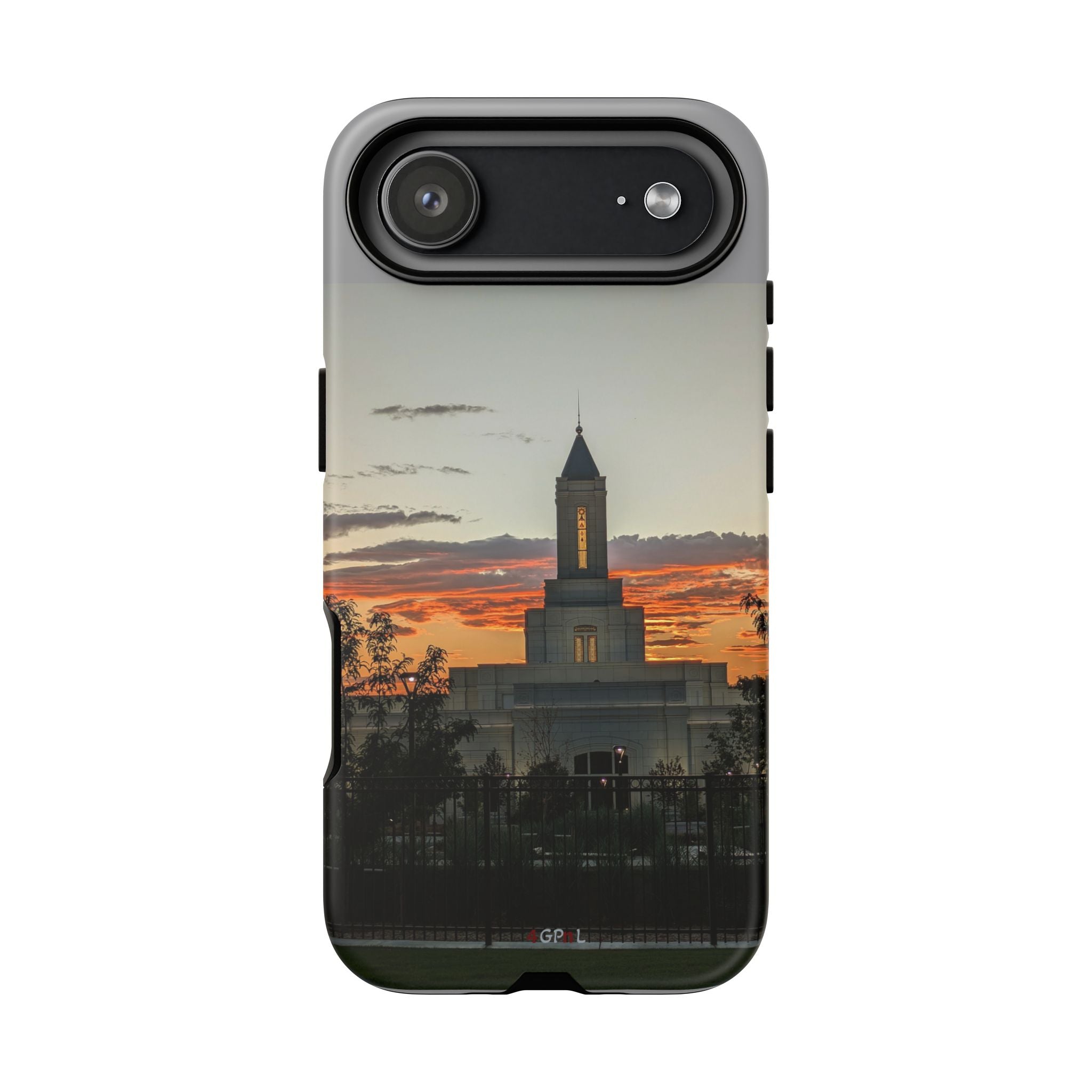 Grand Junction, CO Temple Sunset Phone Case — Protective Tough Case with Dramatic Sunset Photography