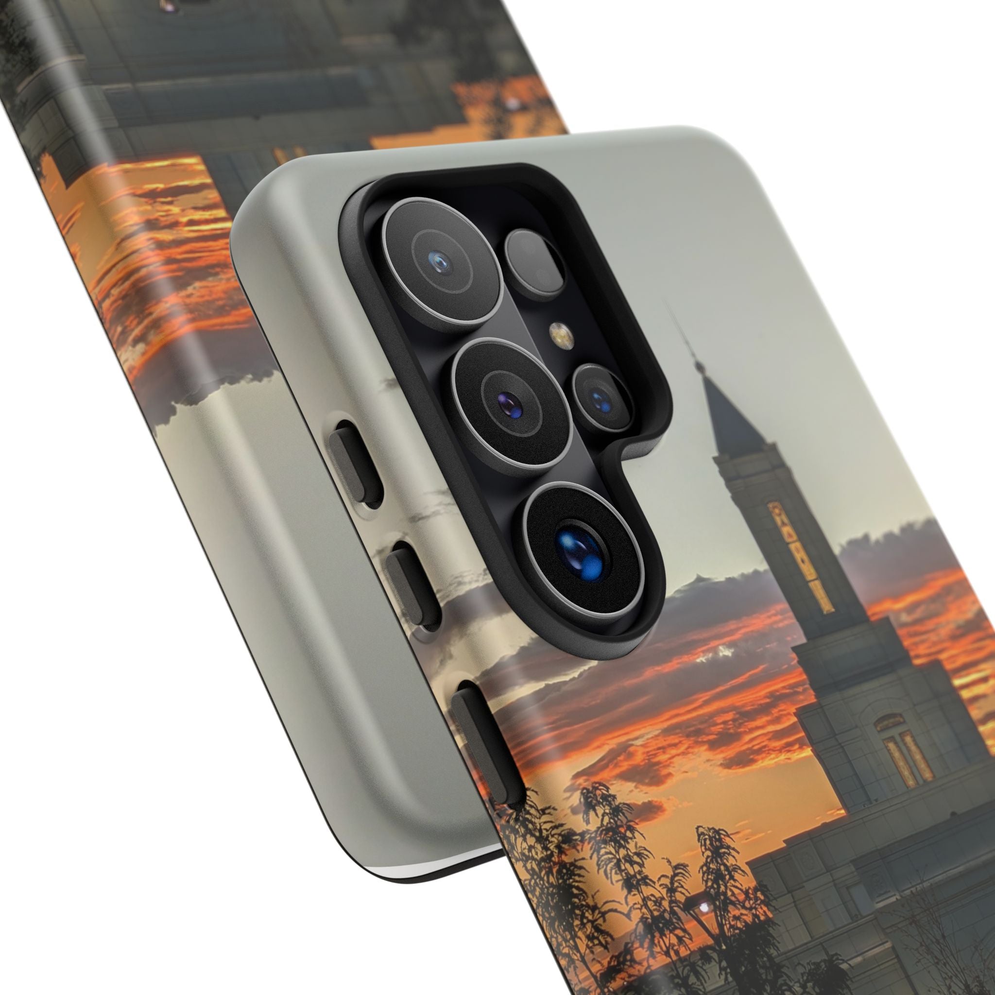 Grand Junction, CO Temple Sunset Phone Case — Protective Tough Case with Scenic Sunset Temple Design