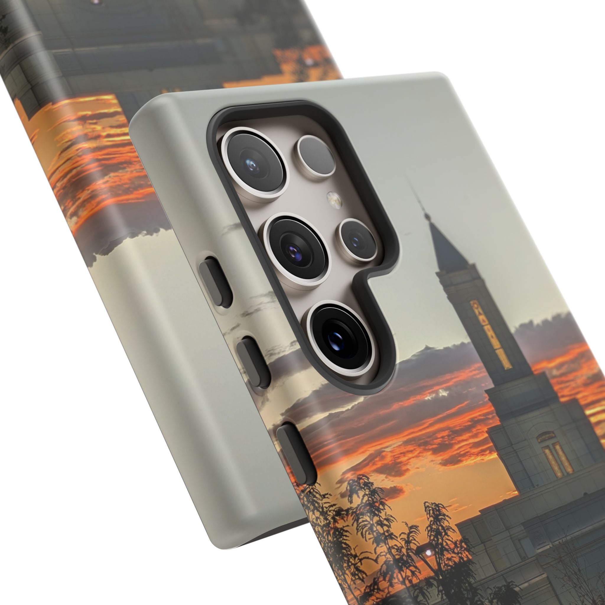 Grand Junction, CO Temple Sunset Phone Case — Protective Tough Case with Scenic Sunset Temple Design