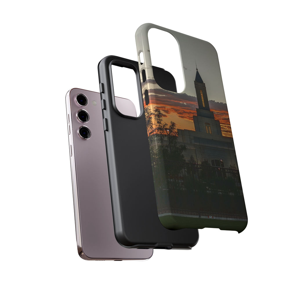 Grand Junction, CO Temple Sunset Phone Case — Protective Tough Case with Scenic Sunset Temple Design