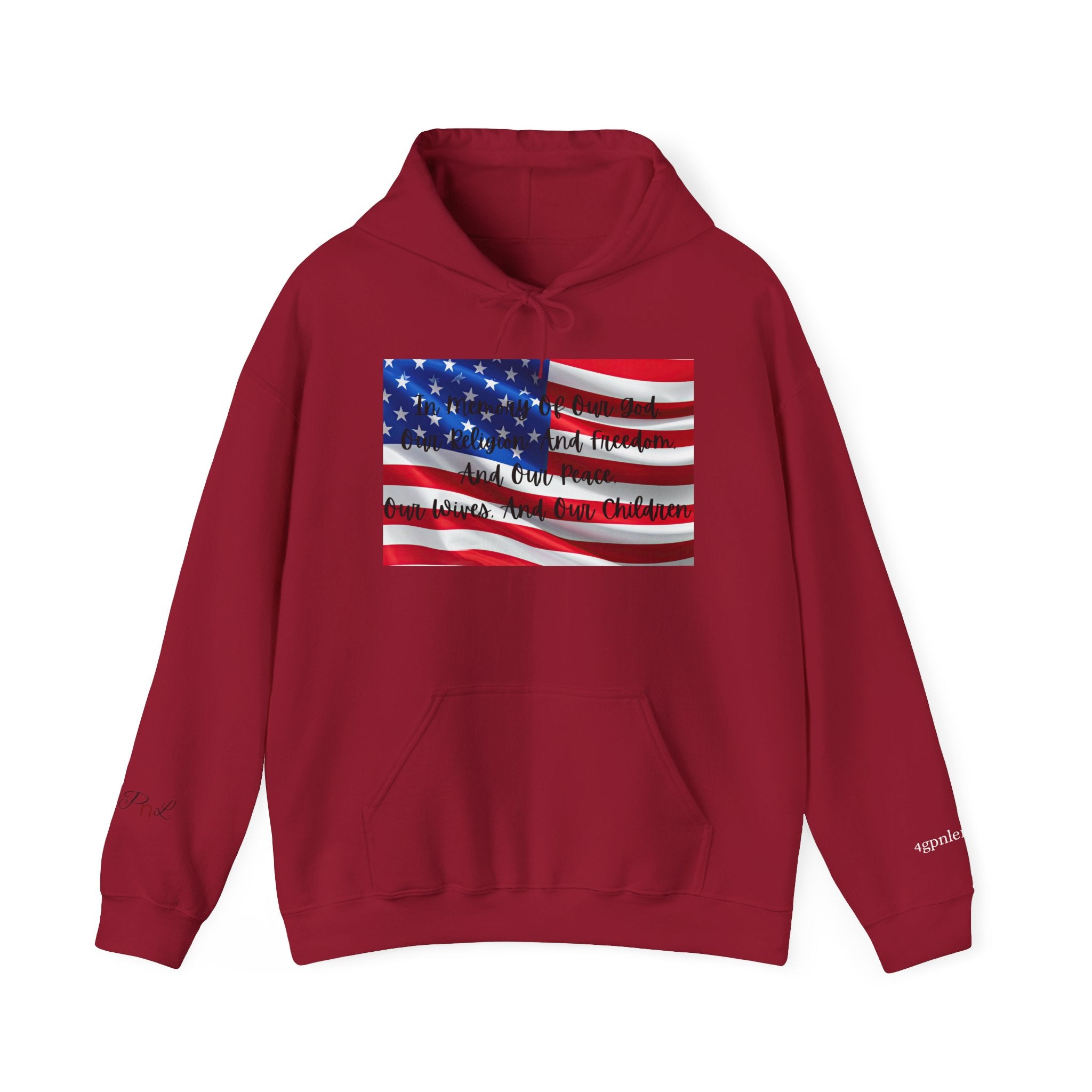 Copy of American Flag  Title Of Liberty Hoodie | Distressed Stars Stripes Graphic