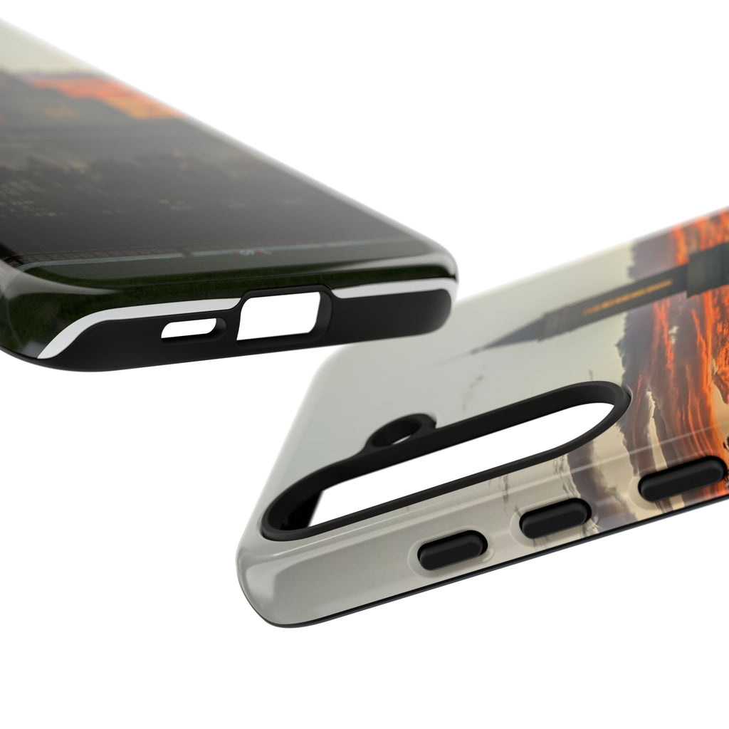 Grand Junction, CO Temple Sunset Phone Case — Protective Tough Case with Scenic Sunset Temple Design