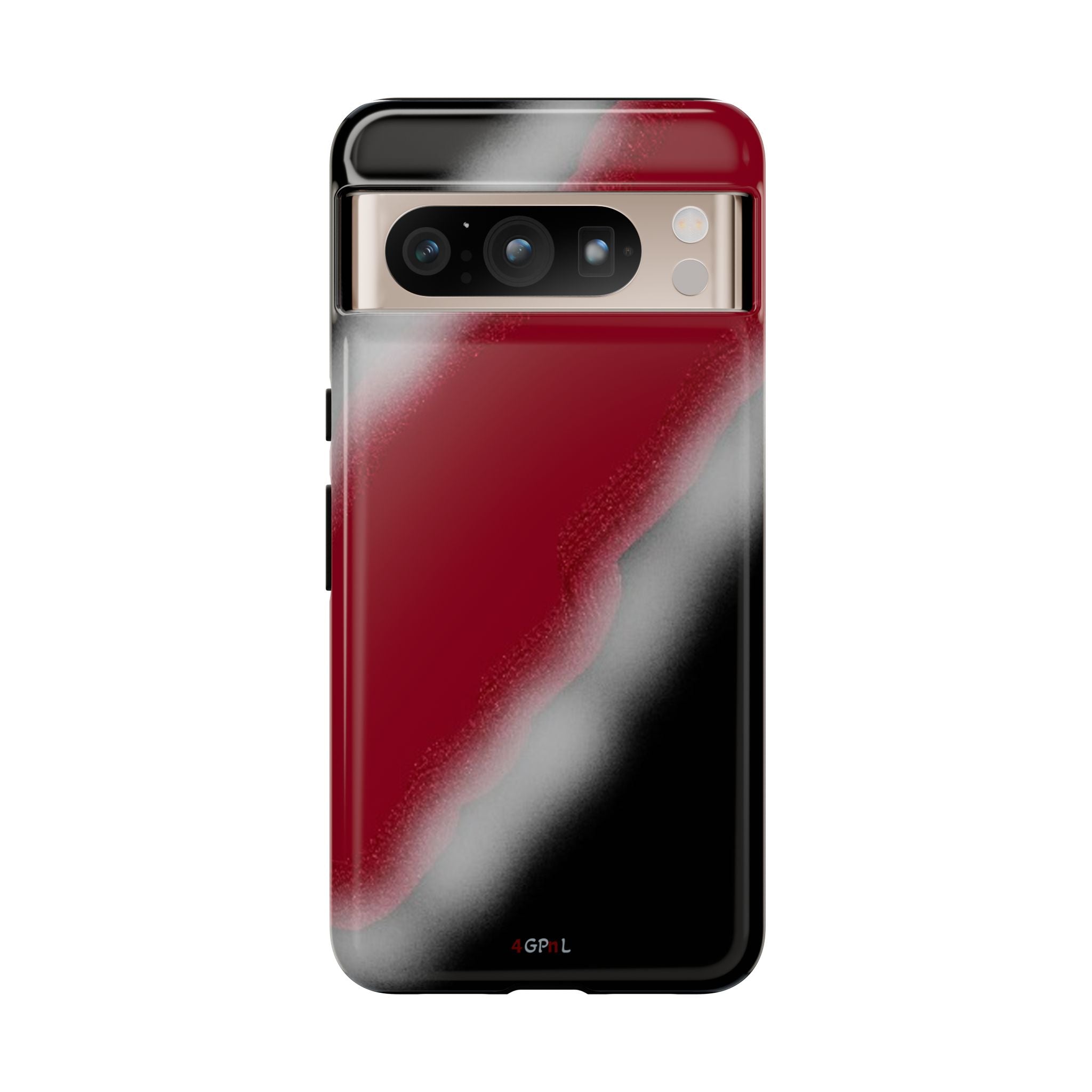 Red and Black Gradient Tough Phone Case — Shockproof Protective Cover