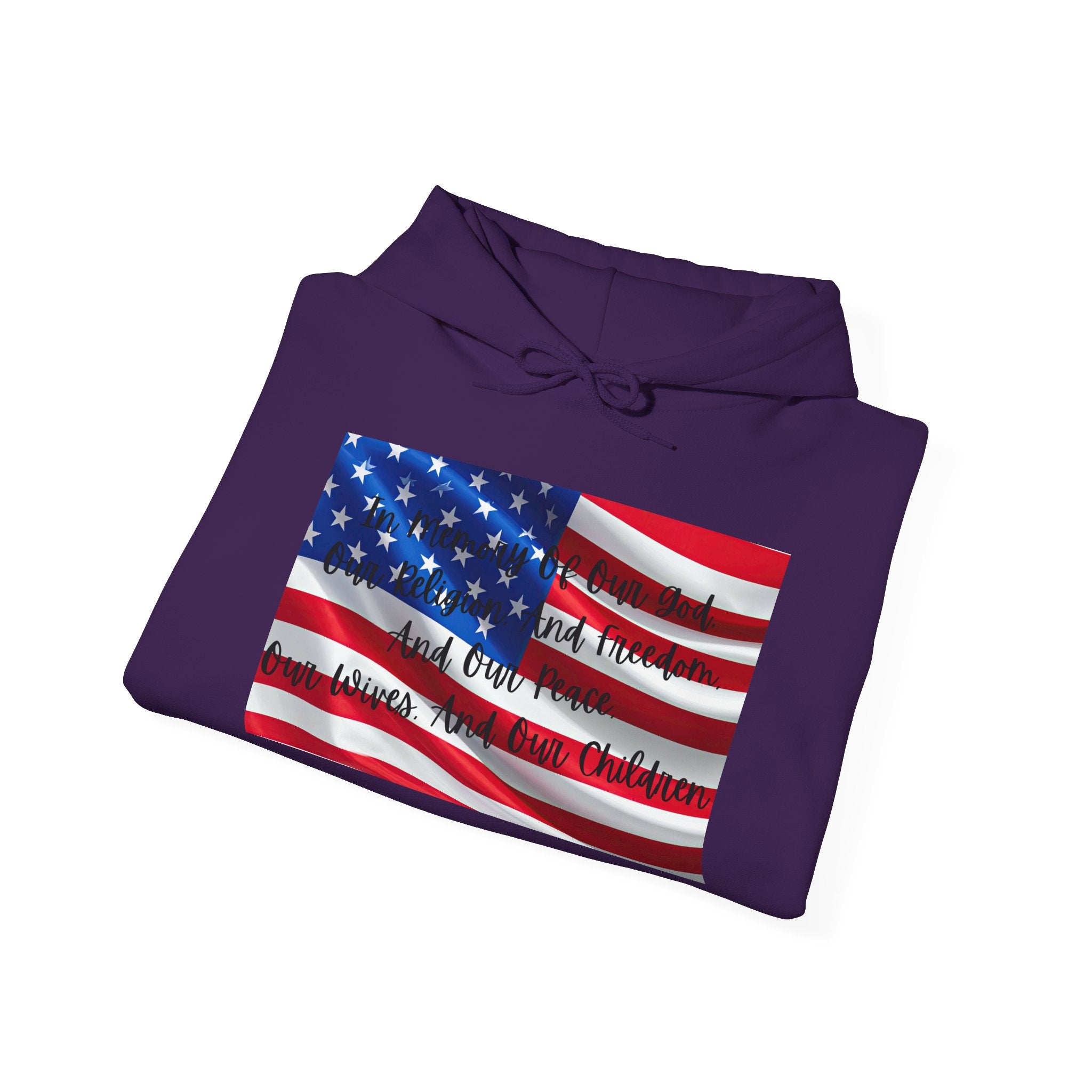 Copy of American Flag  Title Of Liberty Hoodie | Distressed Stars Stripes Graphic