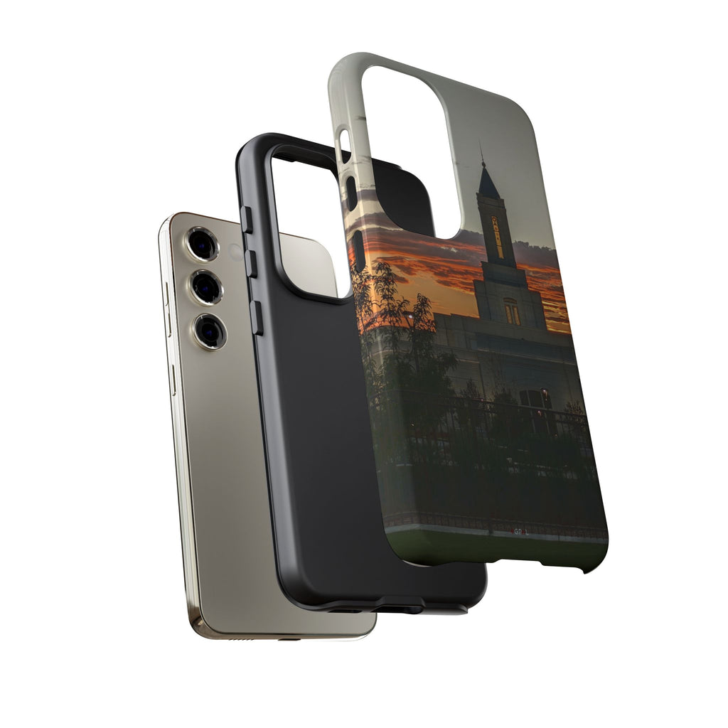 Grand Junction, CO Temple Sunset Phone Case — Protective Tough Case with Scenic Sunset Temple Design