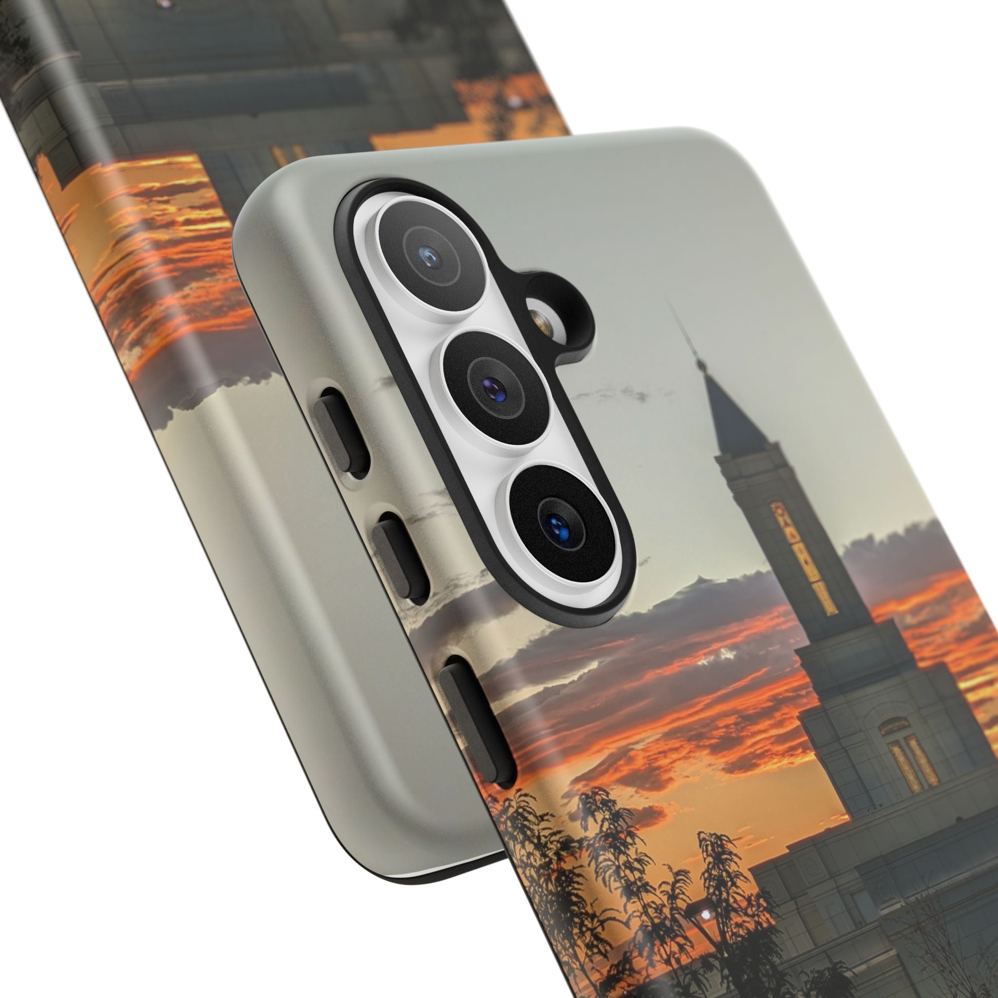 Grand Junction, CO Temple Sunset Phone Case — Protective Tough Case with Scenic Sunset Temple Design