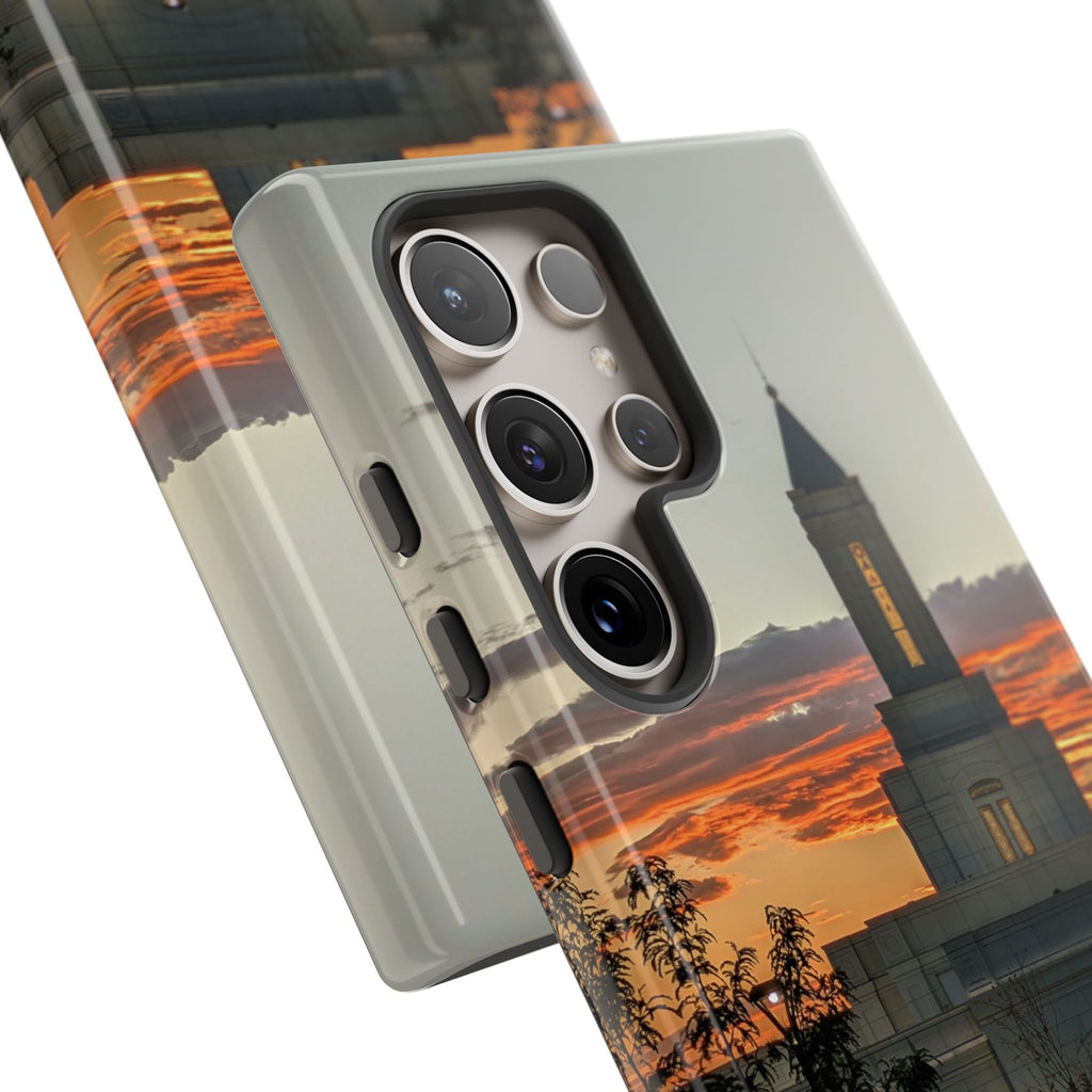 Grand Junction, CO Temple Sunset Phone Case — Protective Tough Case with Scenic Sunset Temple Design