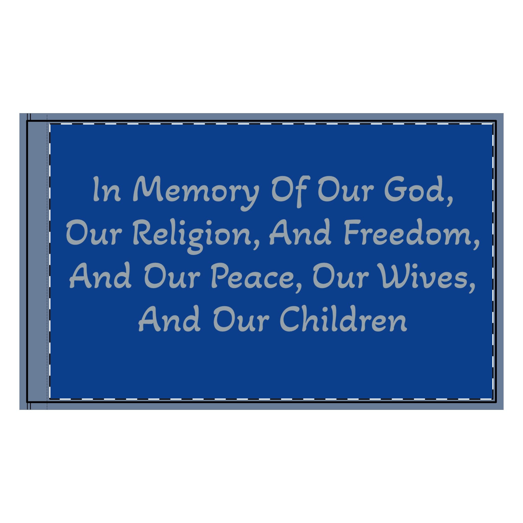 Captain Moroni's "Title of Liberty" Memorial Tribute Double-Sided Flag