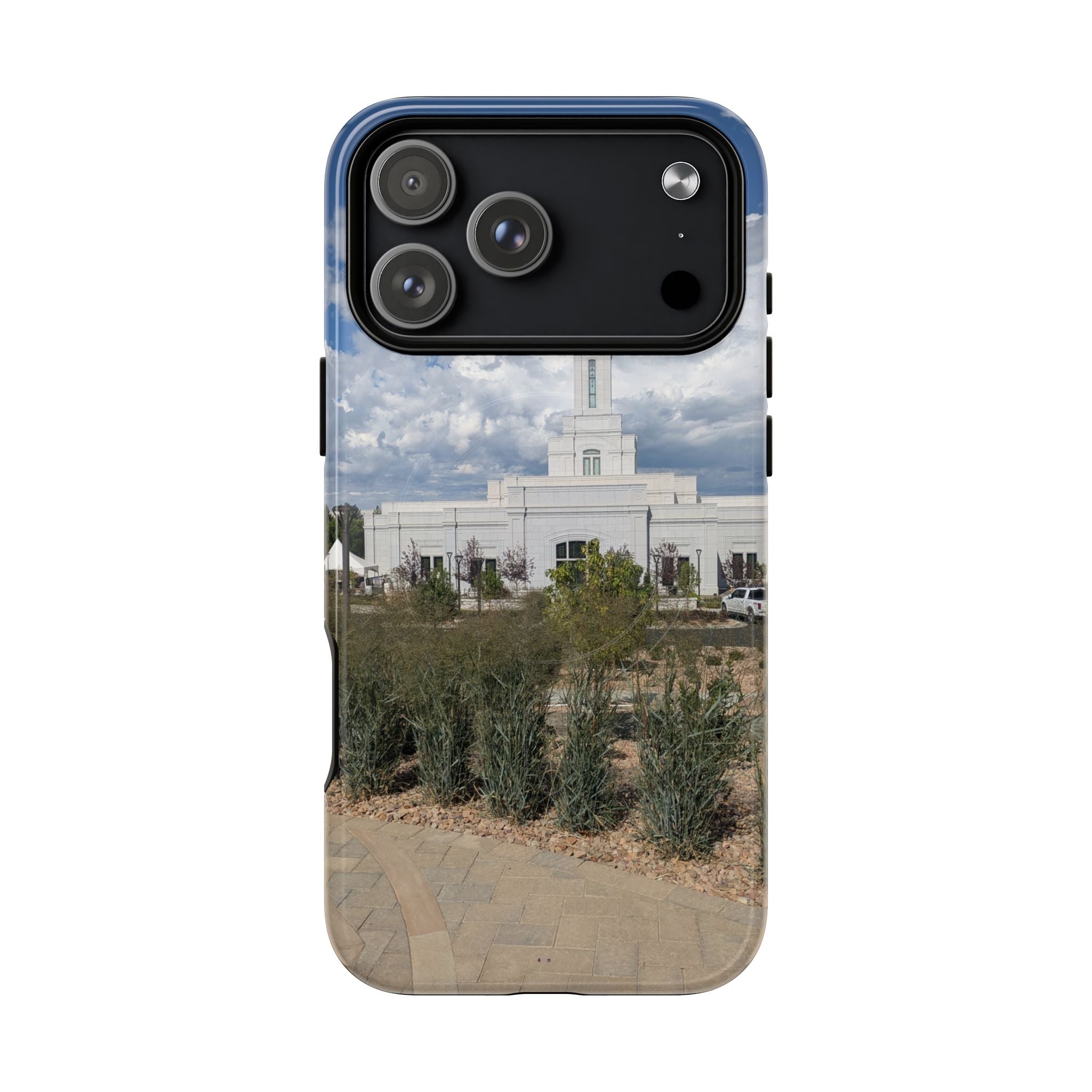Grand Junction, CO Temple Photo Tough Magnetic Phone Case — LDS Church Landscape Design