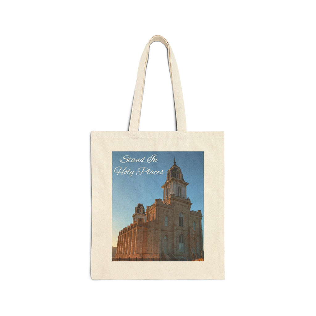 Stand in Holy Places Temple Tote Bag - Sacred Architecture Cotton Canvas Tote