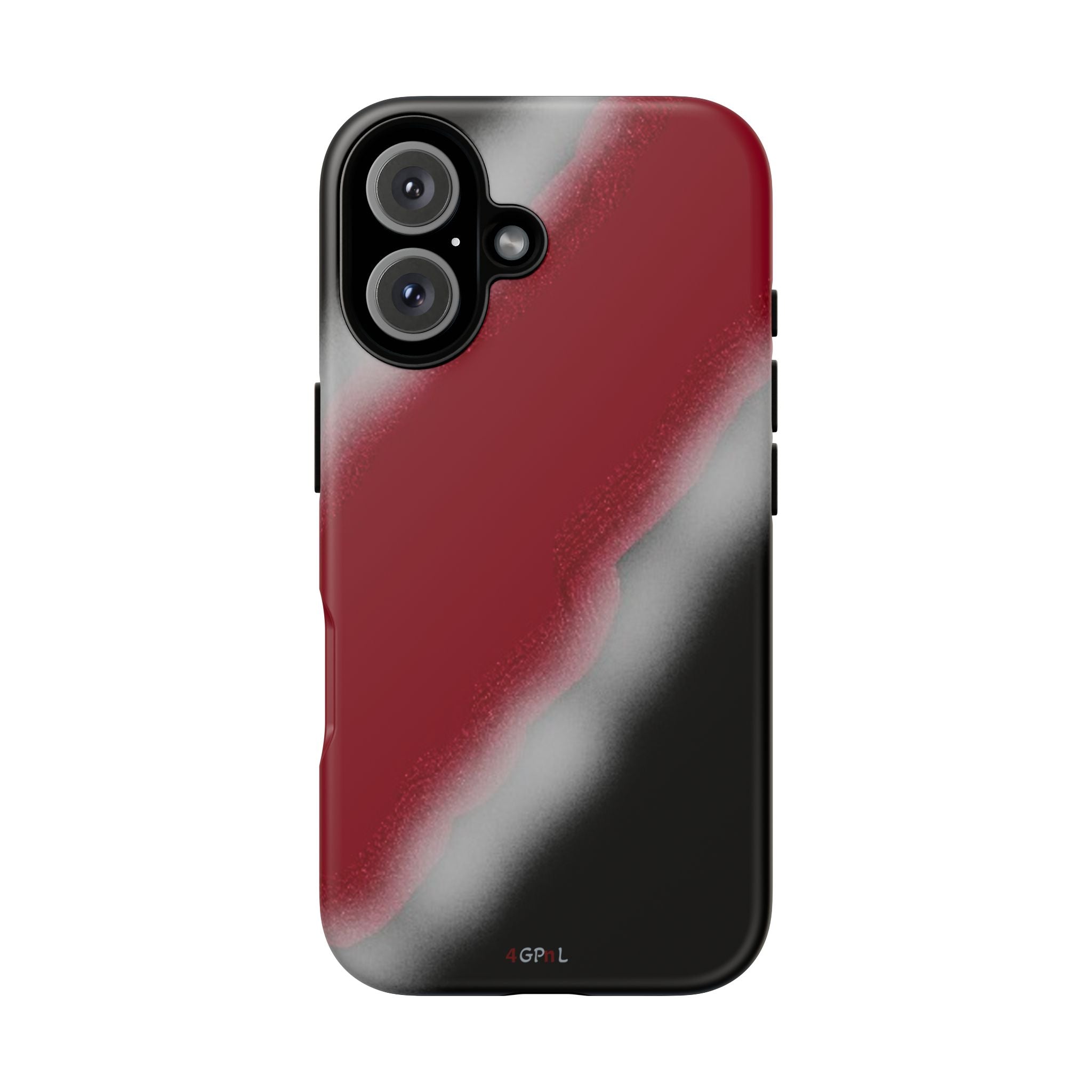 Red and Black Gradient Tough Phone Case — Shockproof Protective Cover