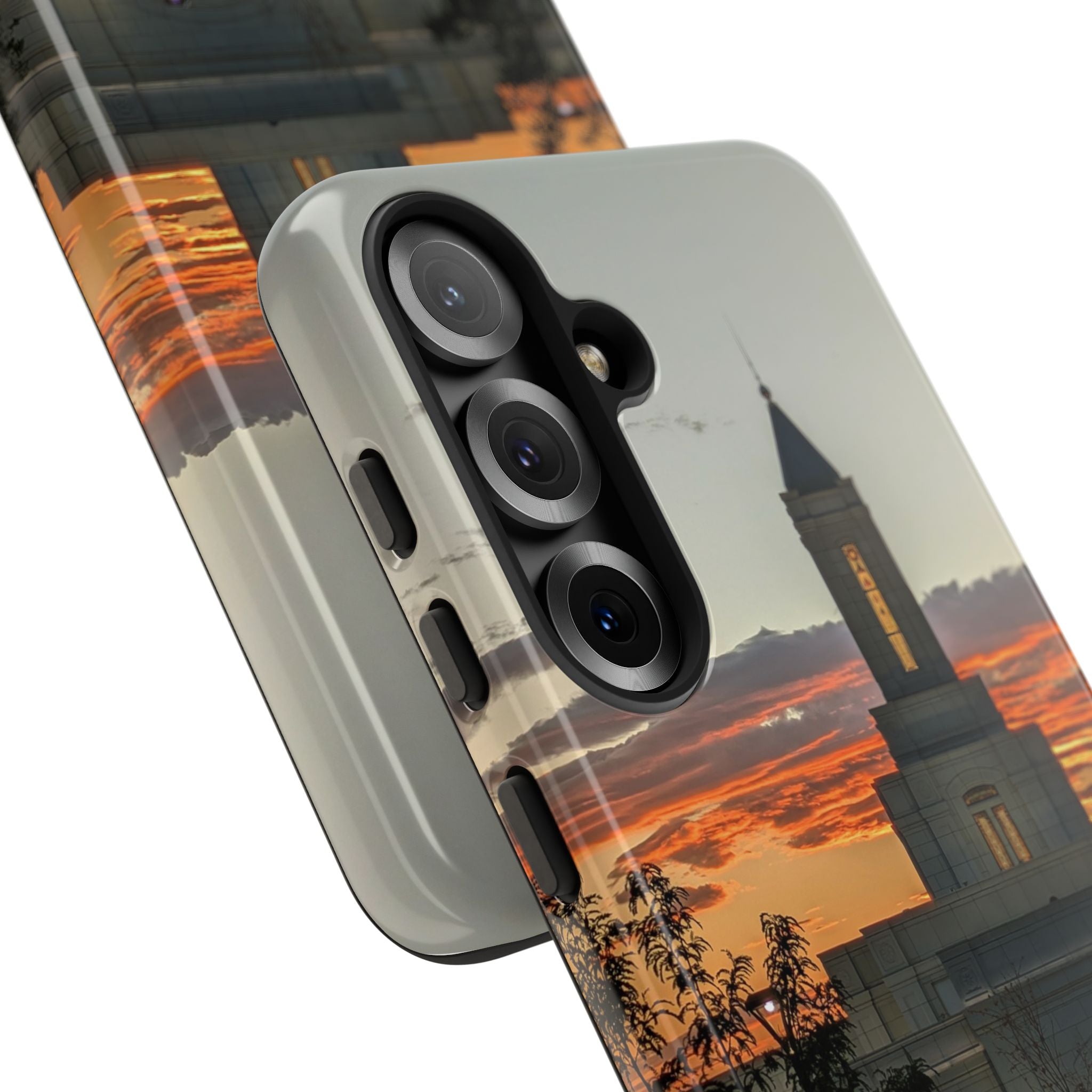 Grand Junction, CO Temple Sunset Phone Case — Protective Tough Case with Scenic Sunset Temple Design