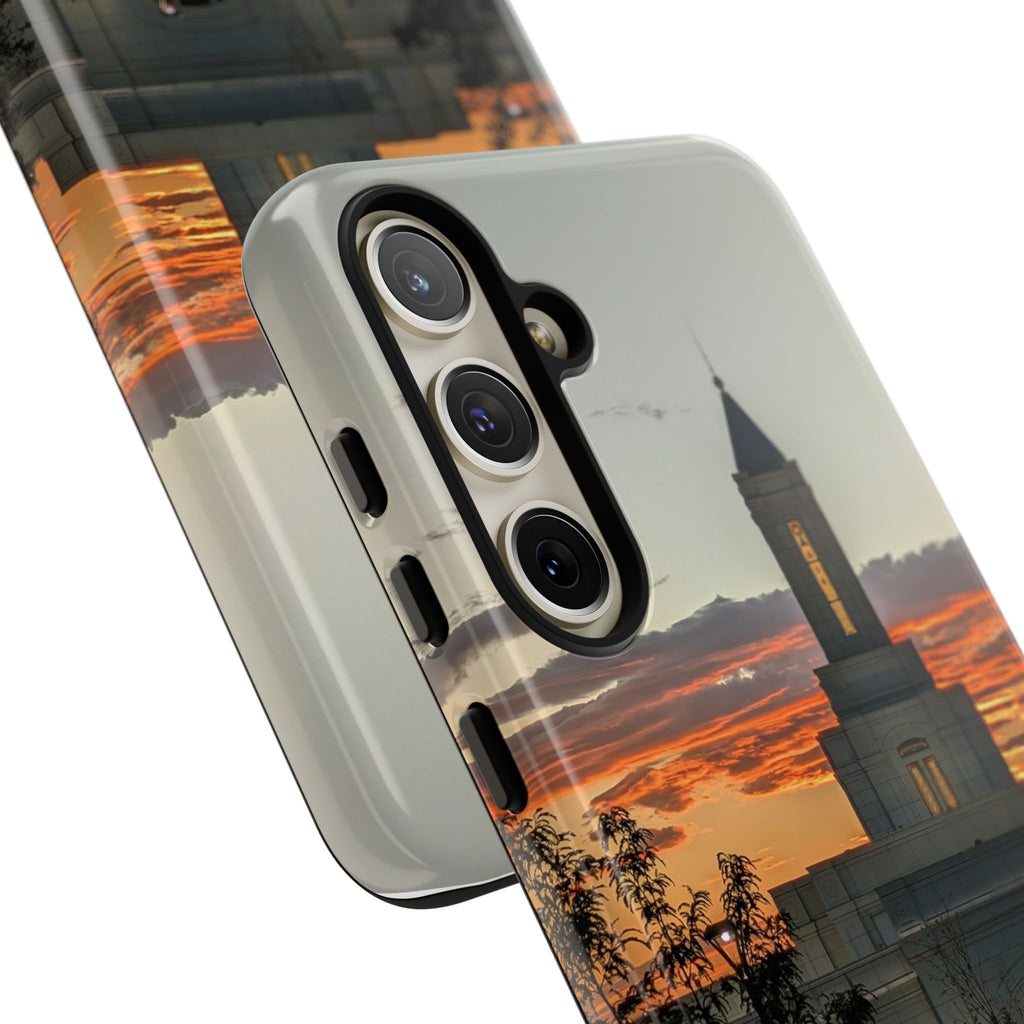Grand Junction, CO Temple Sunset Phone Case — Protective Tough Case with Scenic Sunset Temple Design