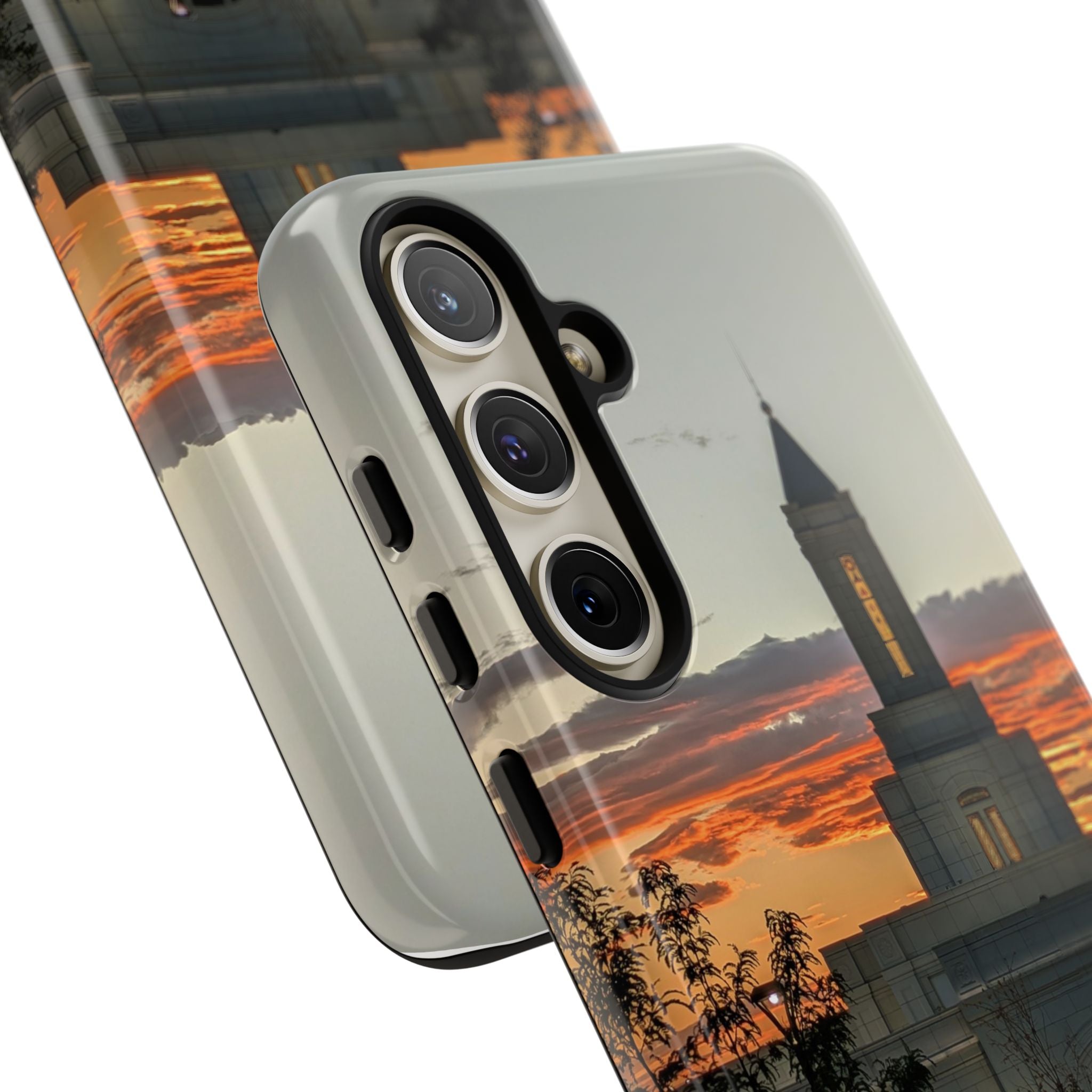 Grand Junction, CO Temple Sunset Phone Case — Protective Tough Case with Scenic Sunset Temple Design