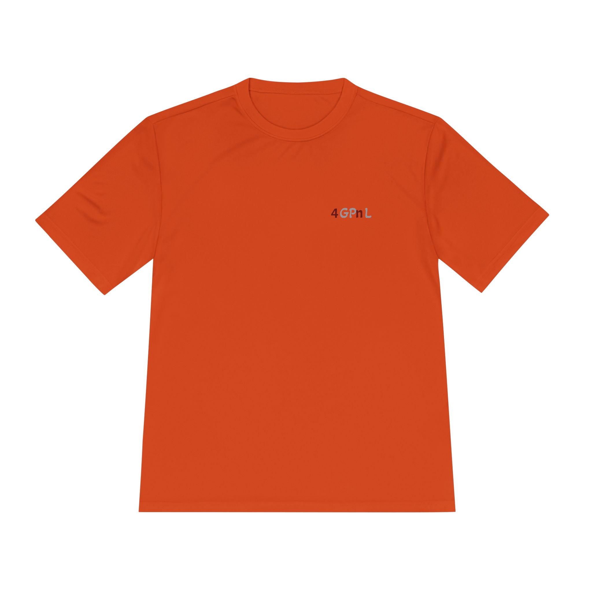 4GPnL "Title of Liberty" Flag Graphic Moisture-Wicking Tee — Inspirational Script Back Print