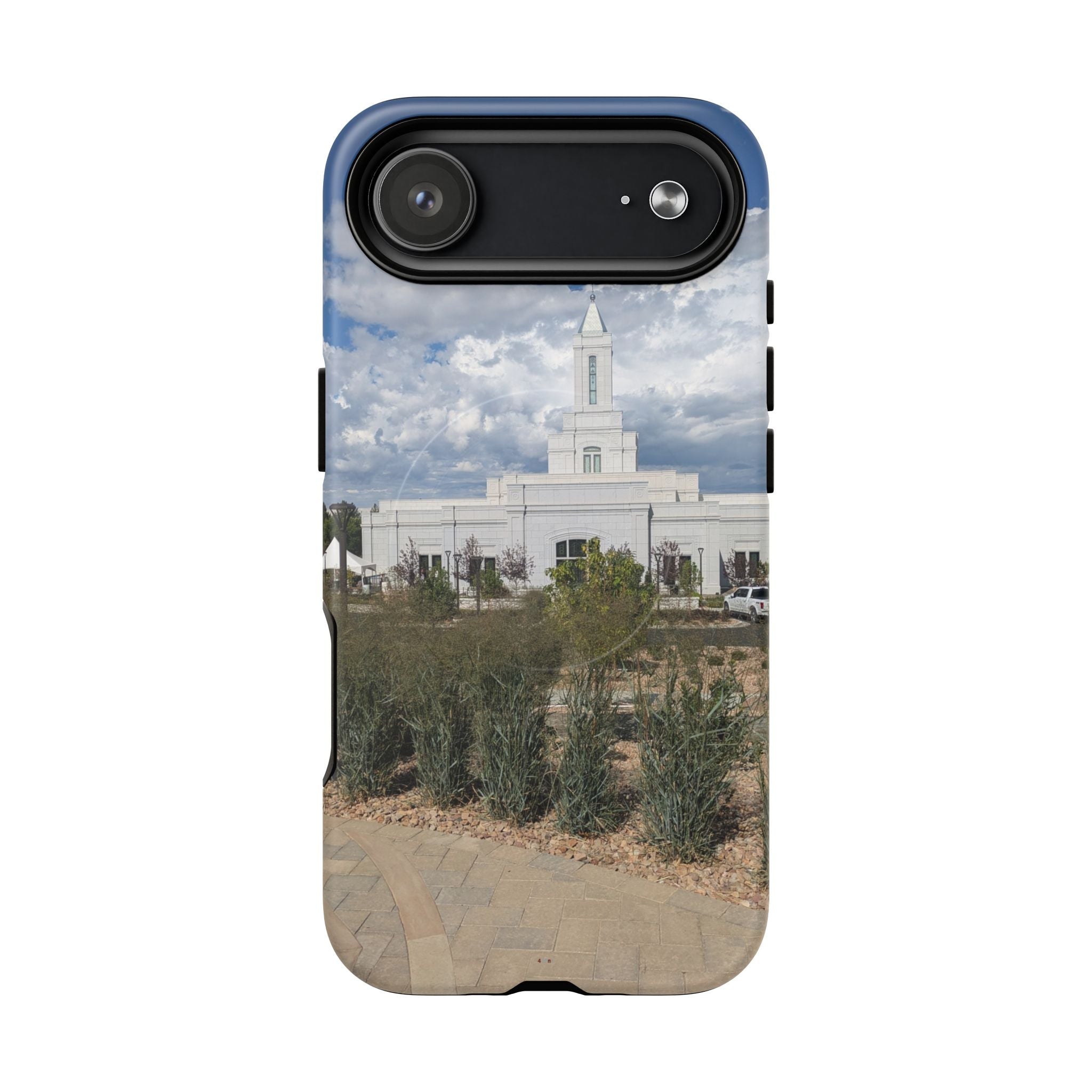 Grand Junction, CO Temple Photo Tough Magnetic Phone Case — LDS Church Landscape Design
