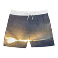 Sunrise Over the Mesa Swim Shorts — Men's Mid-Length Beach Trunks